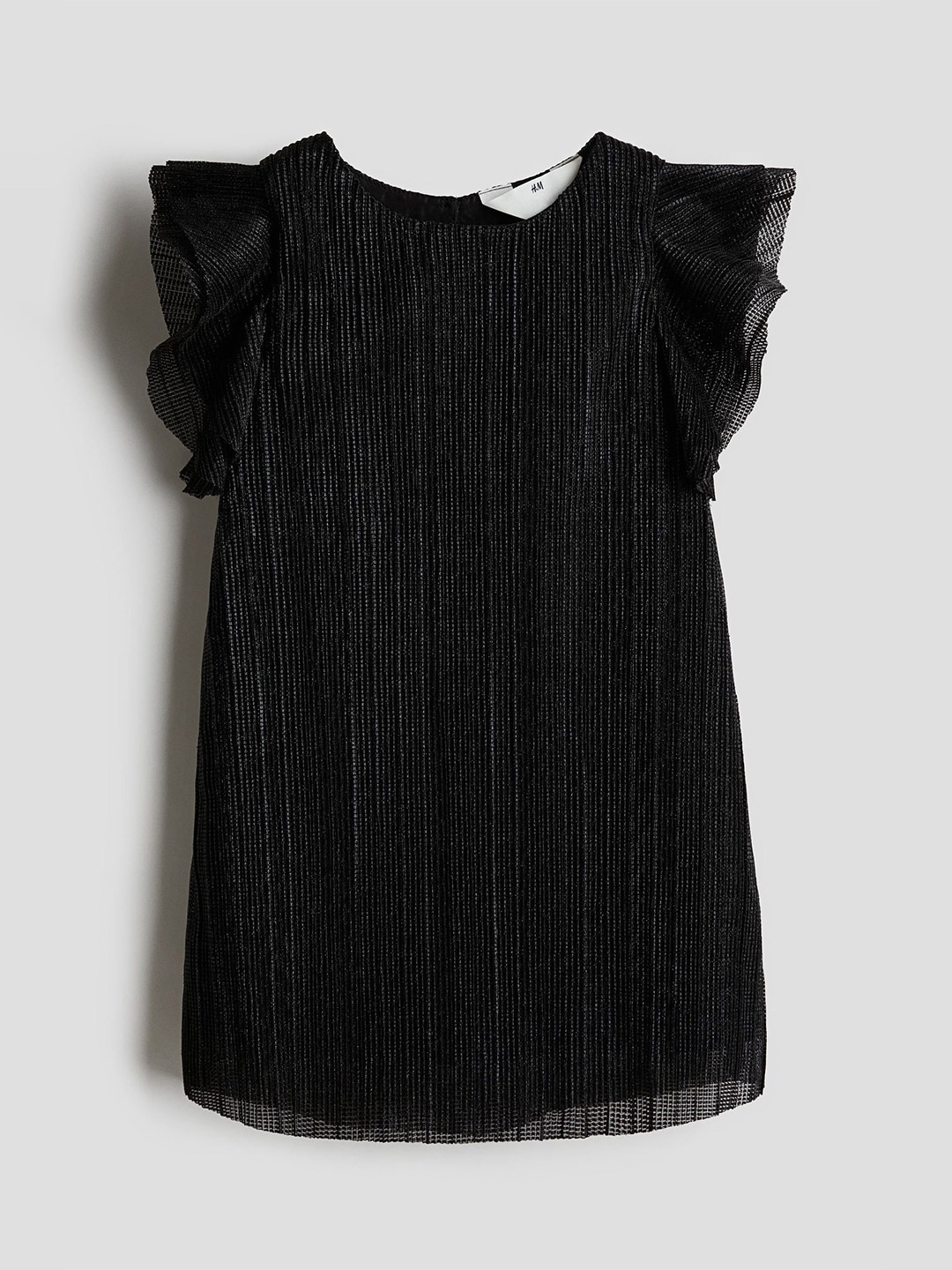 

H&M Girls Pleated A-line Dress, Black