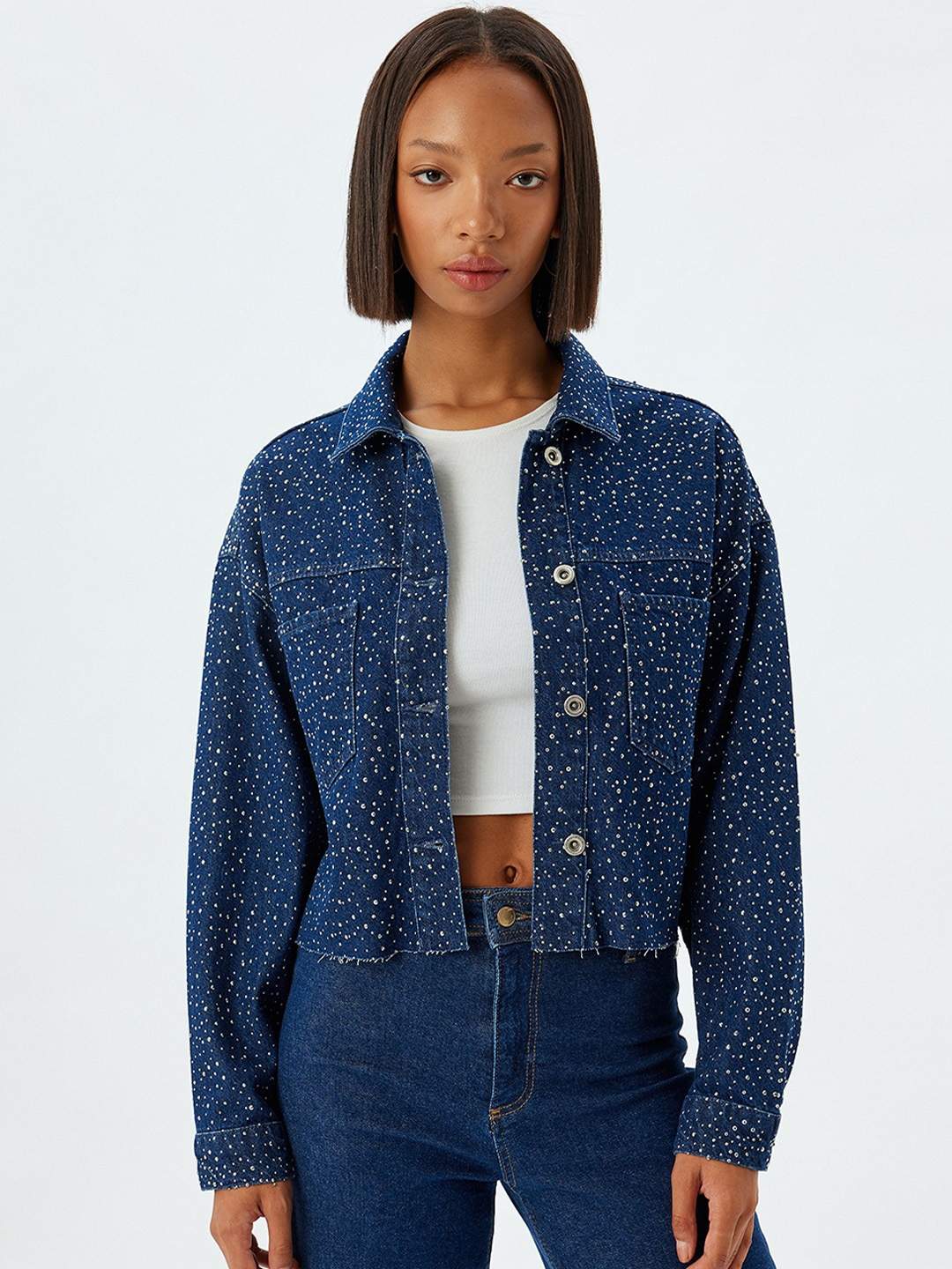 

Koton Women Tailored Jacket, Blue