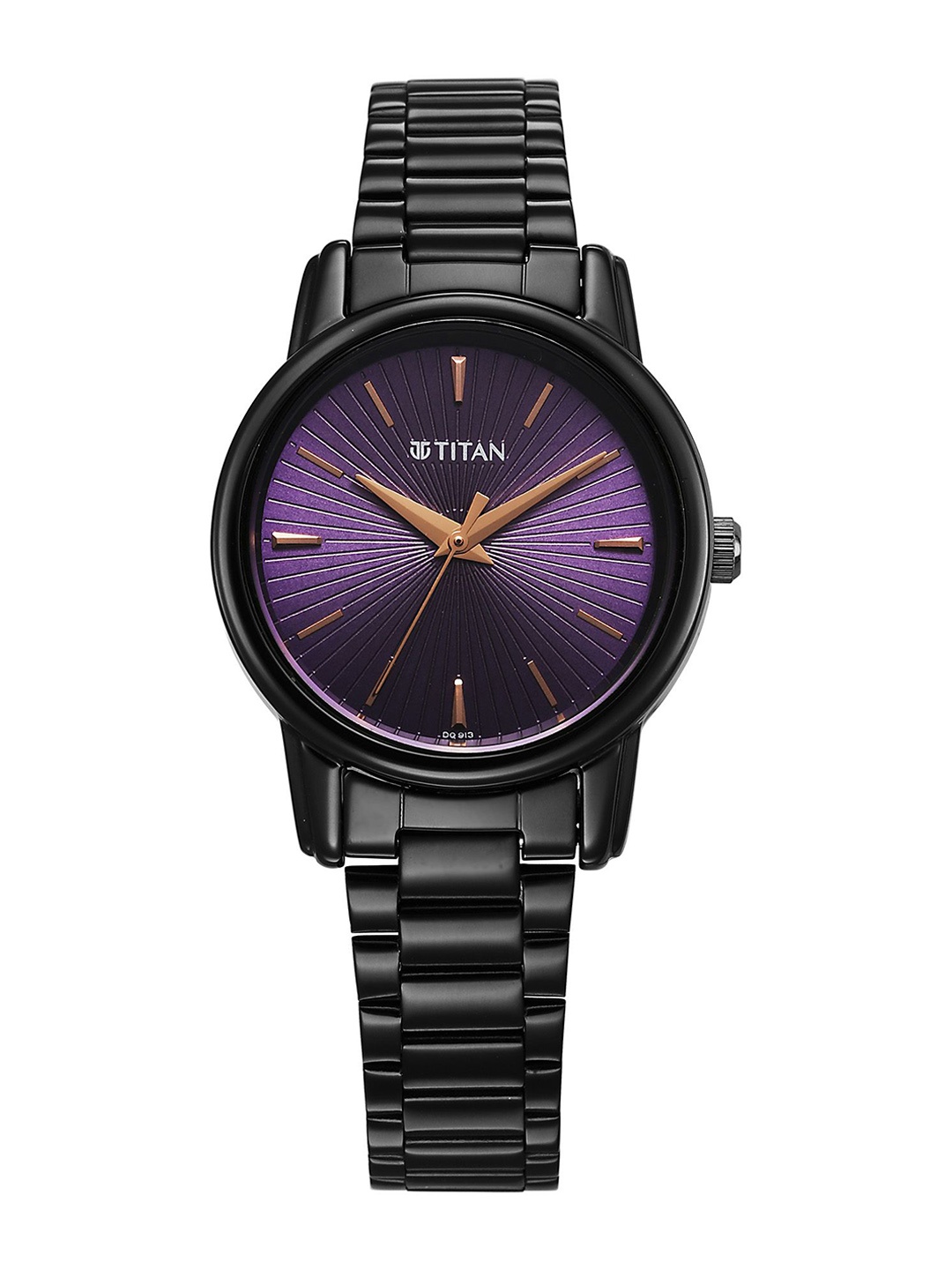 

Titan Women Brass Dial & Stainless Steel Bracelet Style Straps Analogue Watch 2760NM01, Purple