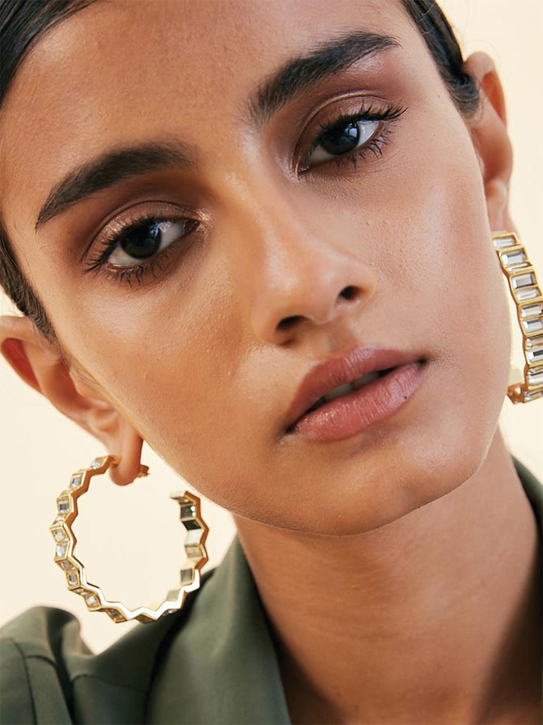 

Isharya Contemporary Hoop Earrings, Gold