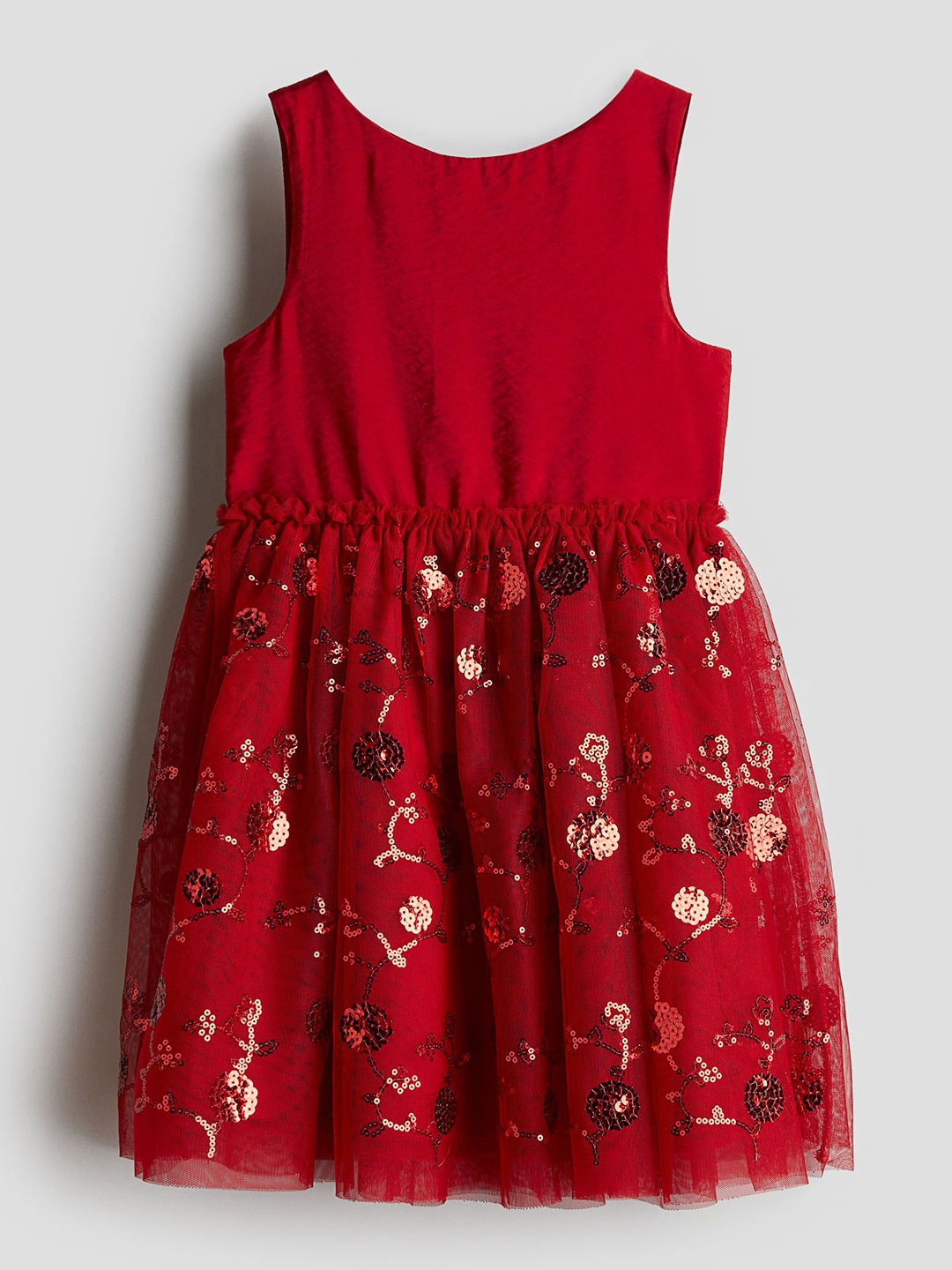 

H&M Infant Girls Tulle-Skirt Dress, Red