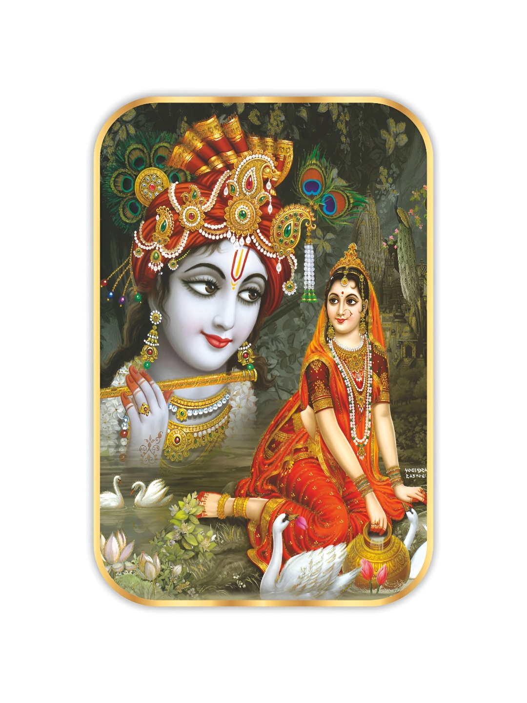

SAF Green & Red 1 Piece Canvas Religious Wall Paintings