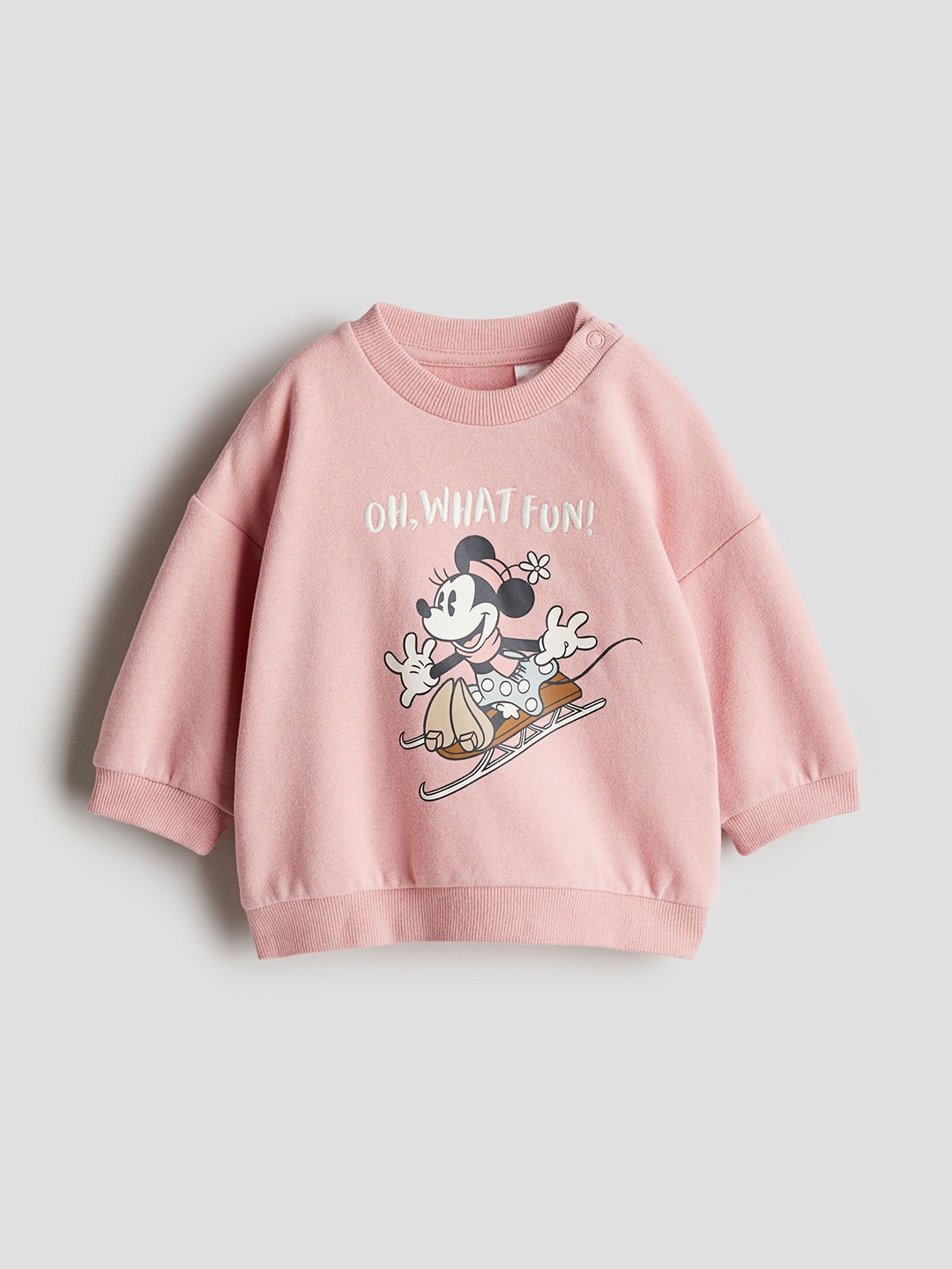 

H&M Girls Print-Motif Sweatshirt, Pink