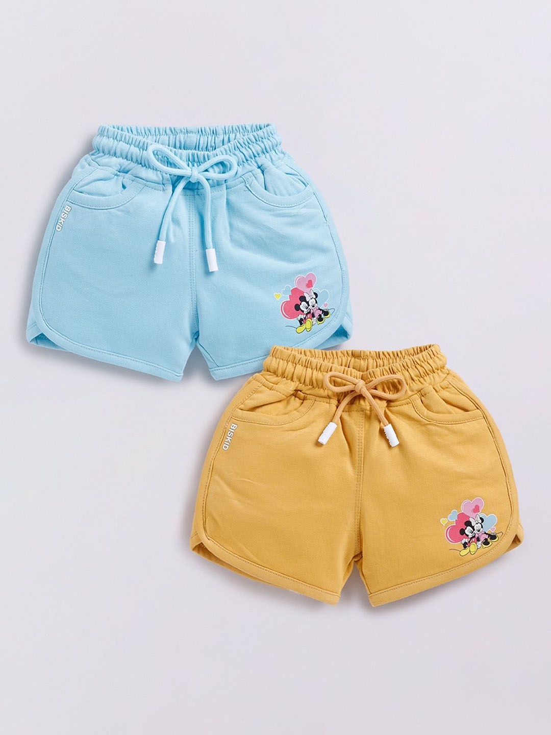 

Annie Girls Conversational Printed Mid-Rise Hot Pants Shorts, Blue