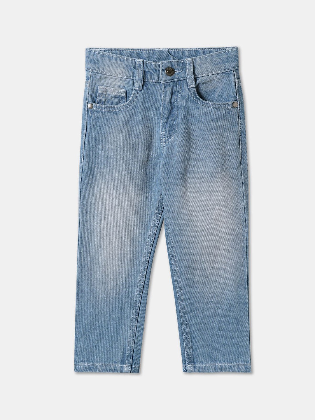 

R&B Boys Relaxed Fit Heavy Fade Jeans, Blue