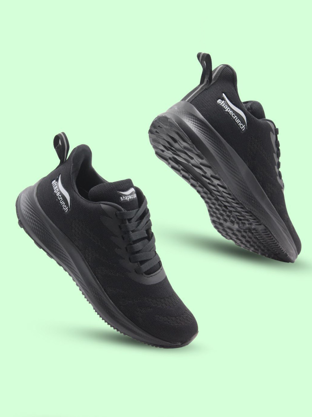 

SHAPECRUNCH Women Mesh Walking Non-Marking Shoes, Black