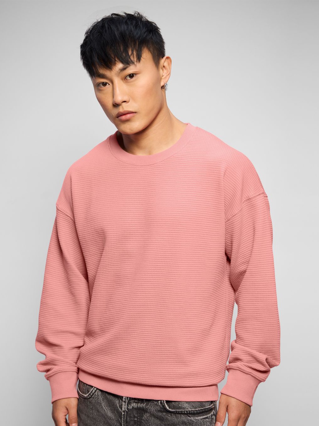 

The Souled Store Men Sweatshirt, Pink