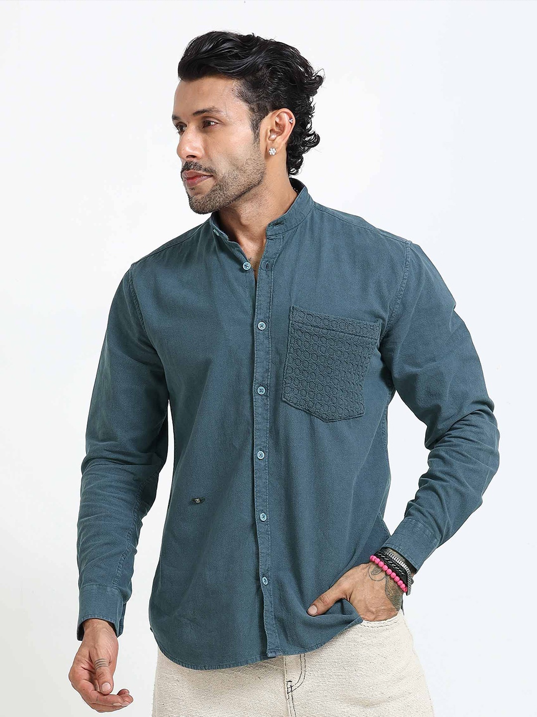 

Italian Colony Elevated Essentials Comfort Casual Shirt, Blue