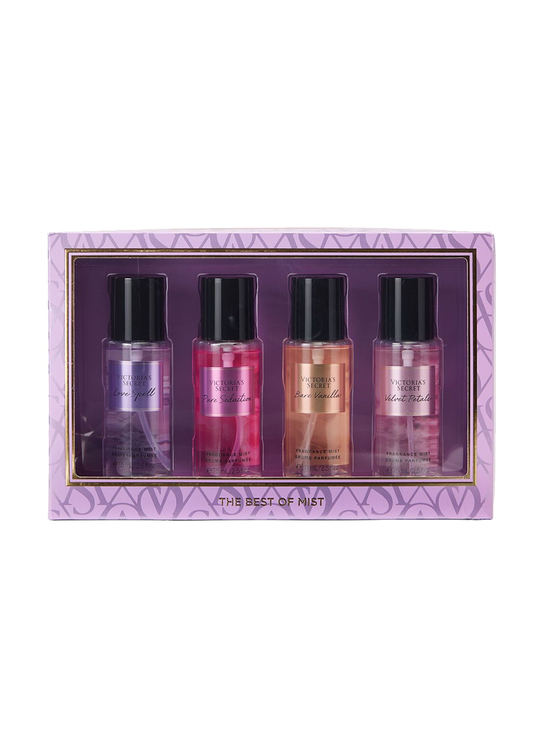 

Victoria's Secret Mini Eau de Parfum 4-Piece Gift Set - 75 ml, Transparent