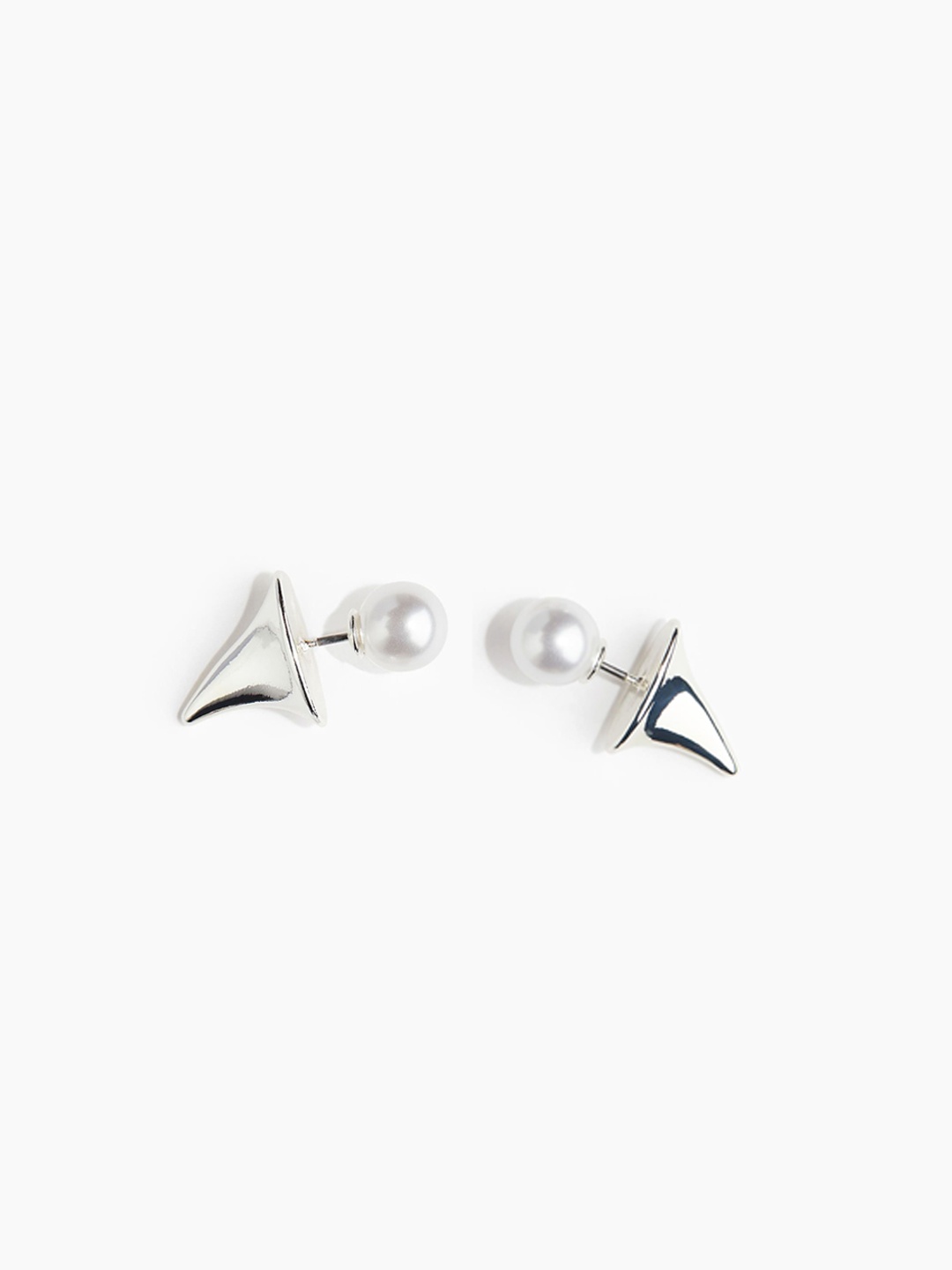 

H&M Reversible Stud Earrings, Silver