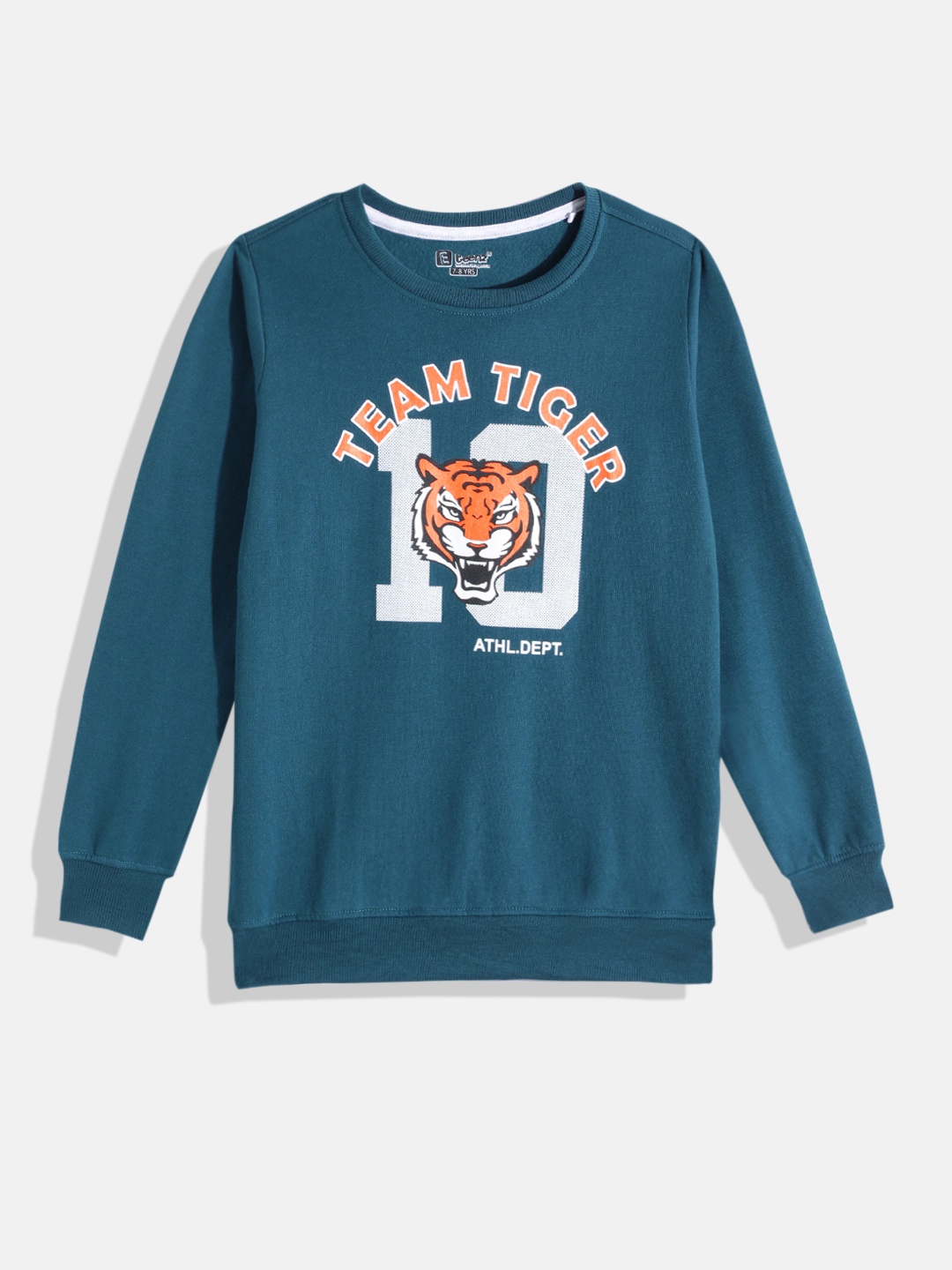 

Eteenz Boys Premium Cotton Graphic Printed Sweatshirt, Teal