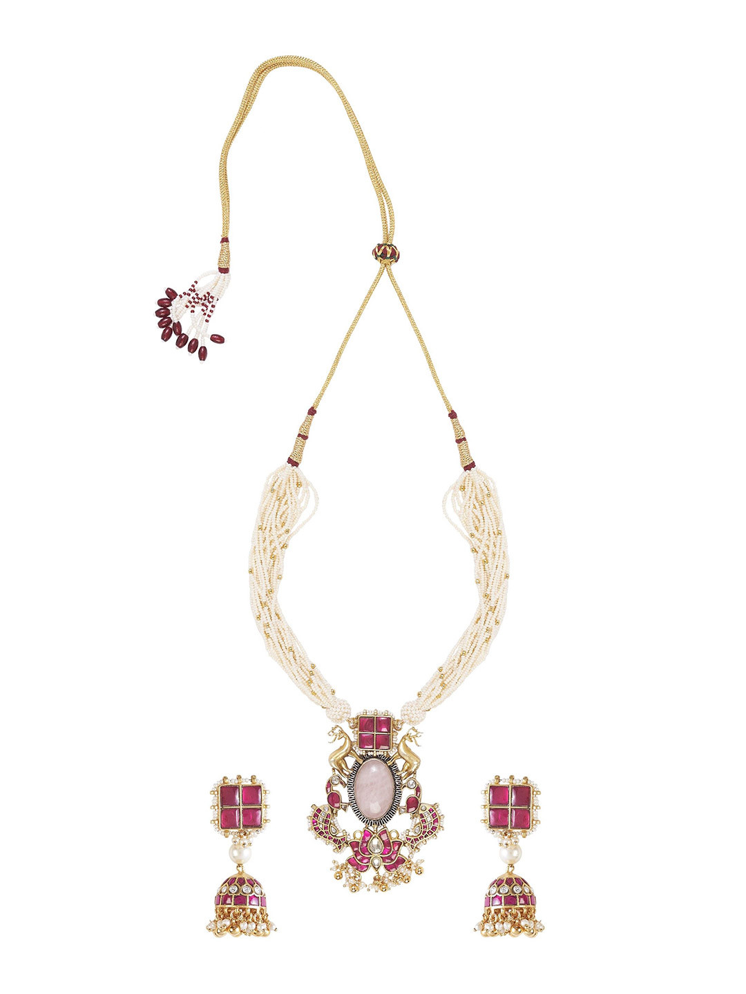 

vivinia BY VIDHI MEHRA Gold-Plated Kundan Studded Jewellery Set