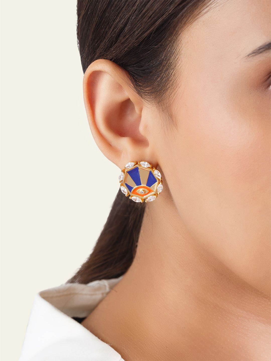 

Isharya Contemporary Studs Earrings, Multi