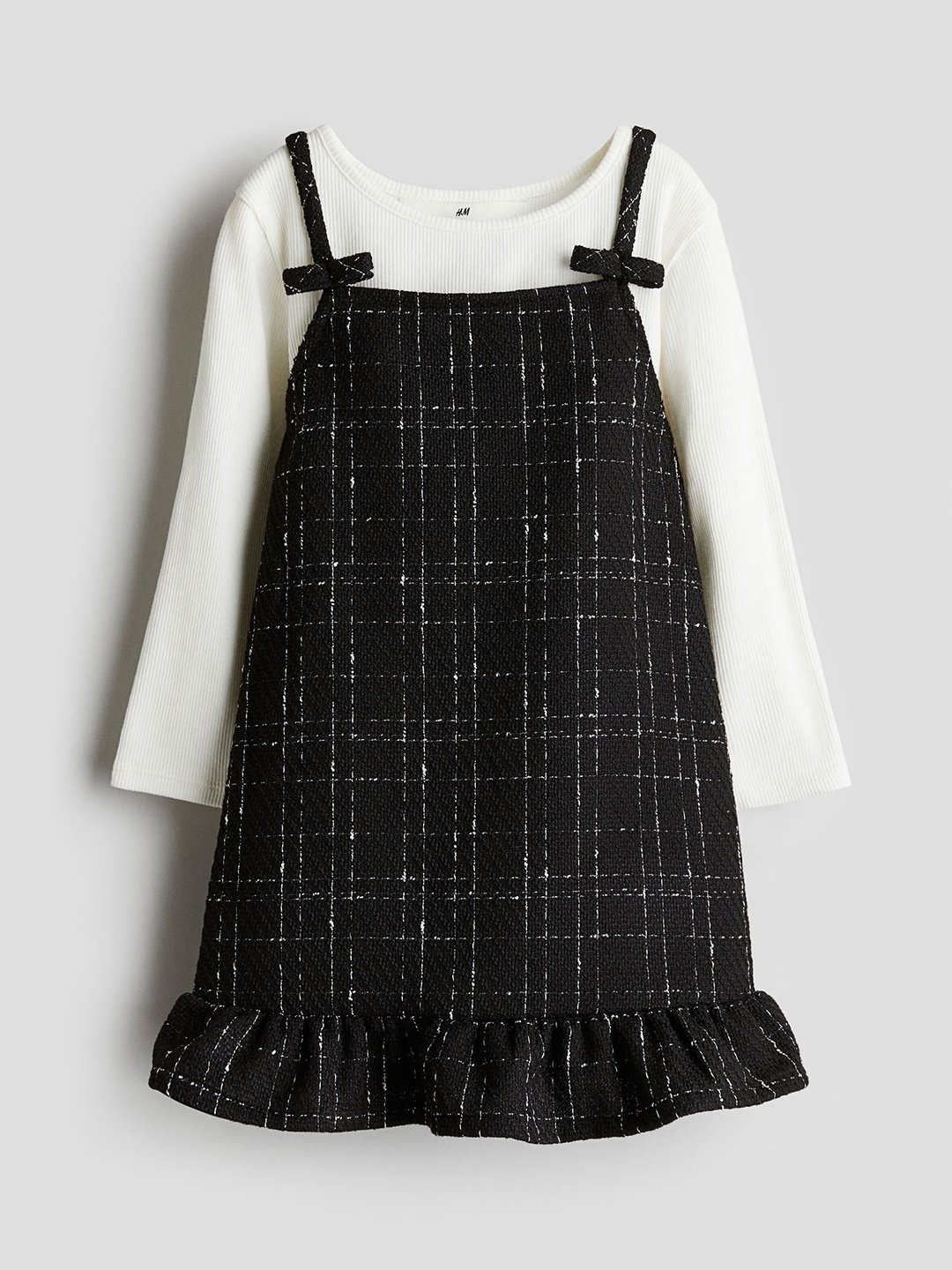 

H&M 2-Piece Dress & Top Set, Black