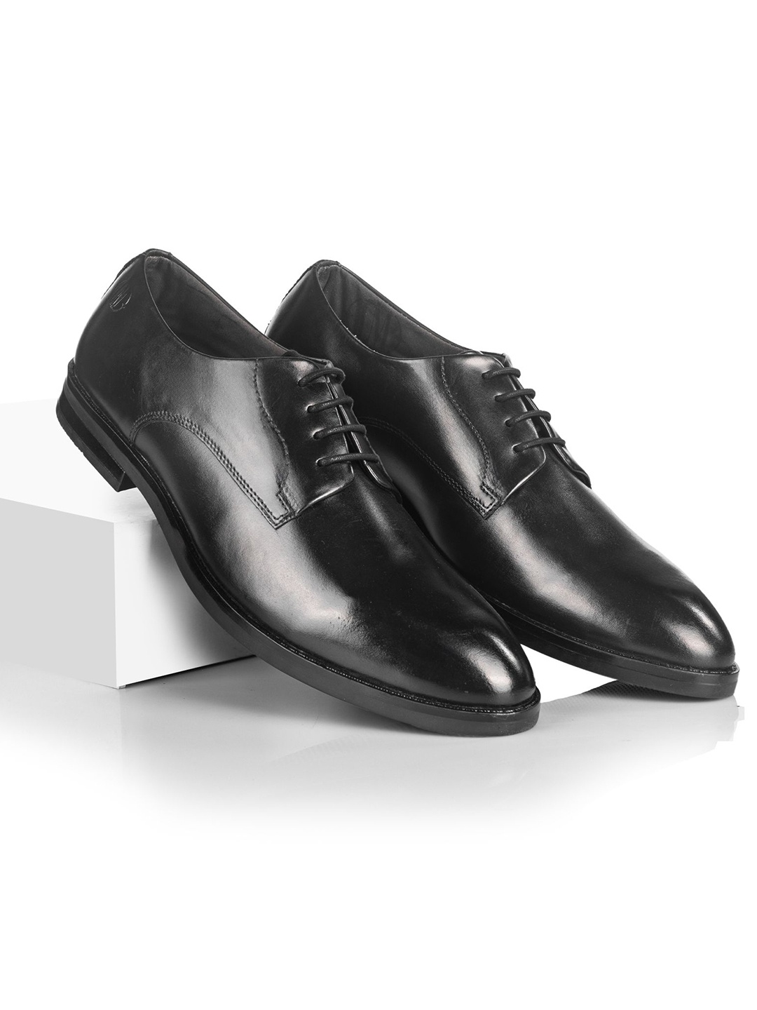 

LA MARCA Men Leather Formal Derbys, Black