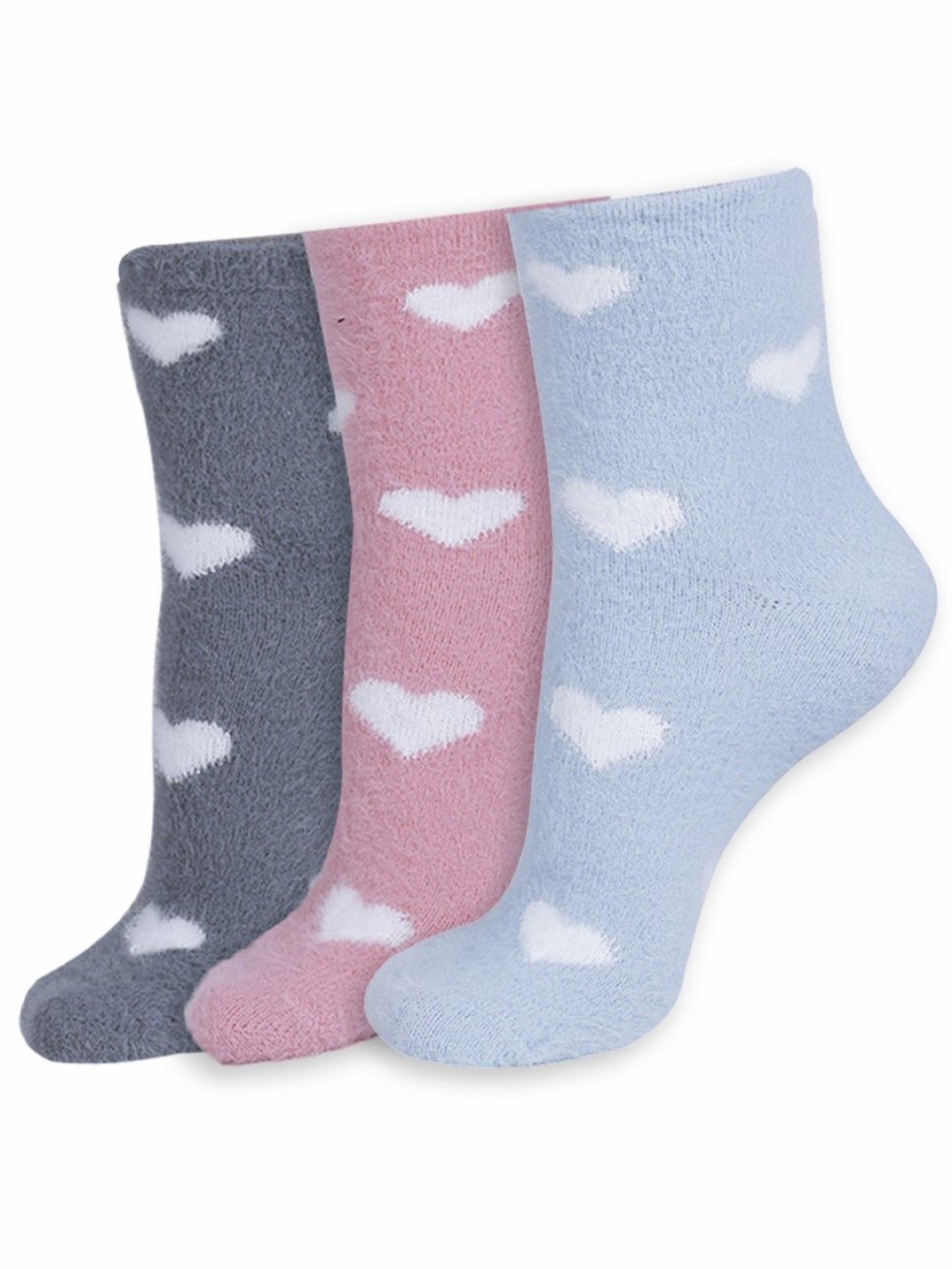 

Dollar Women Pack Of 3 Patterned Ankle Length Socks, Pink