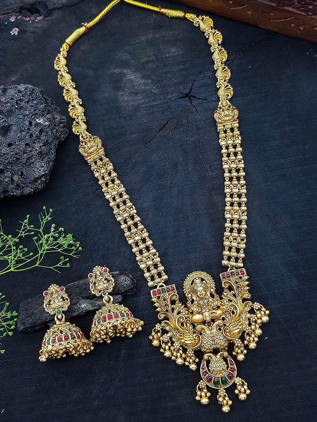 

GRIIHAM Gold-Plated CZ Studded Jewellery Set
