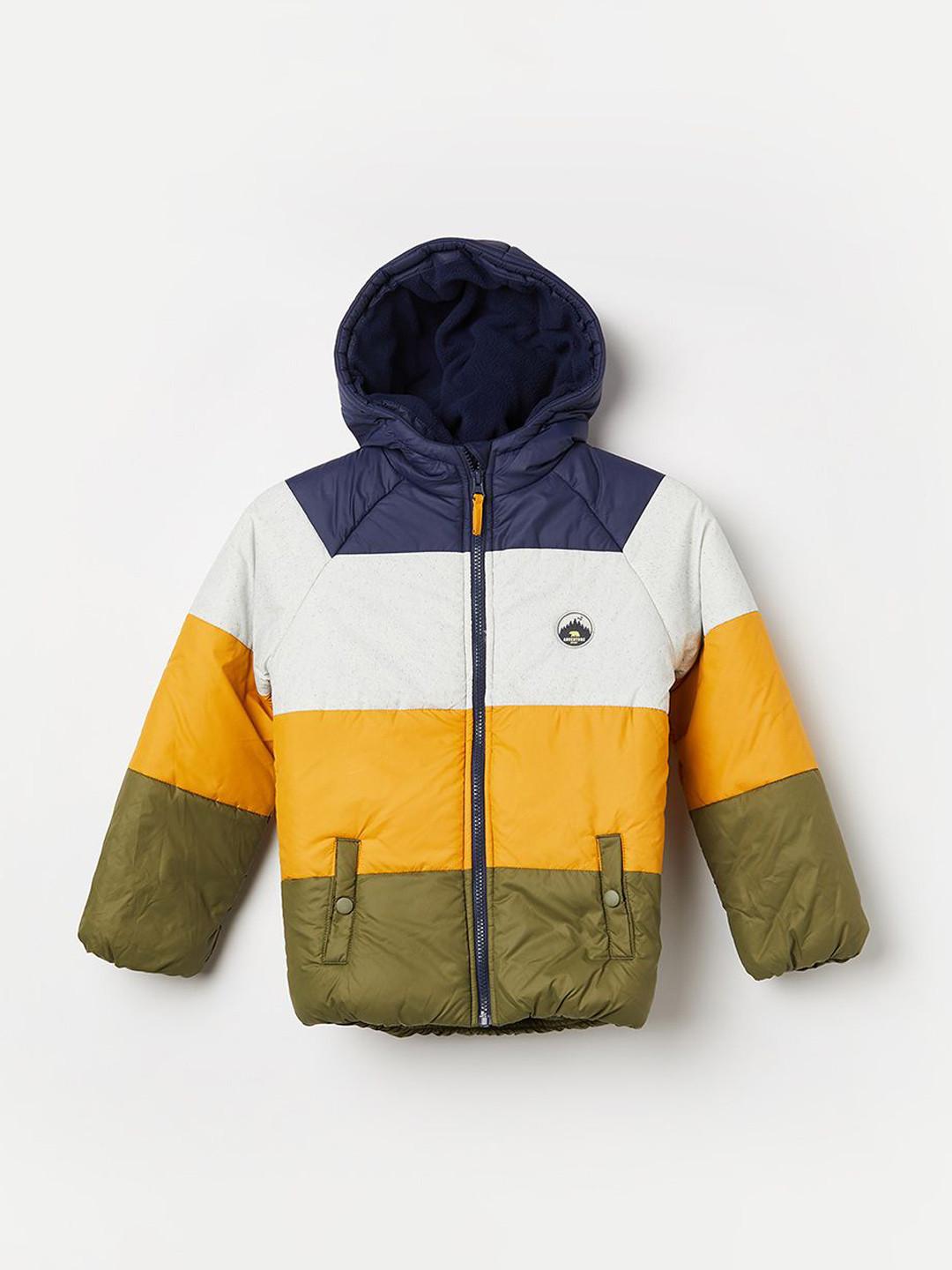 

Juniors by Lifestyle Boys Puffer Jacket with Patchwork, Multi