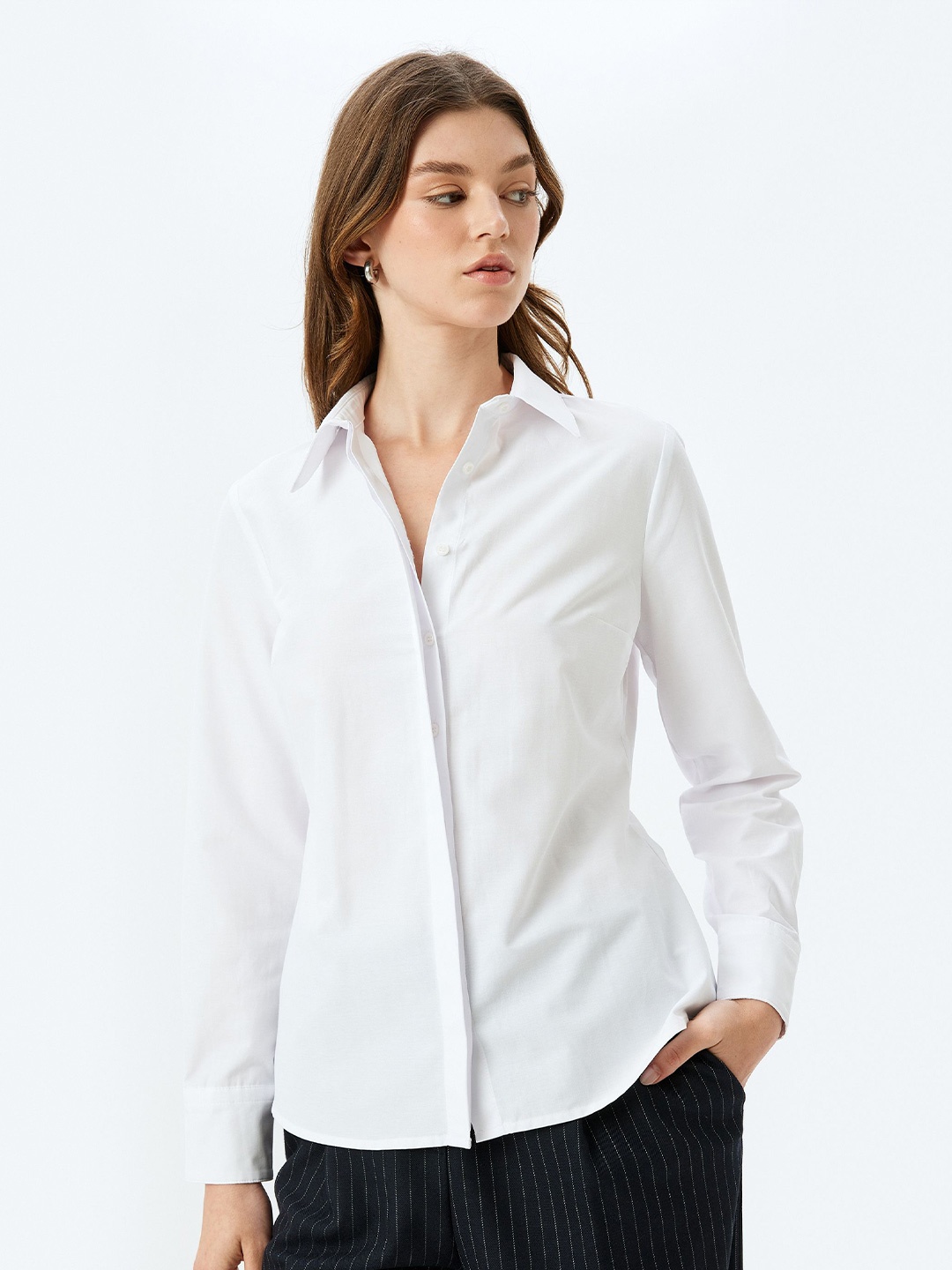 

Koton Women Opaque Casual Shirt, Off white