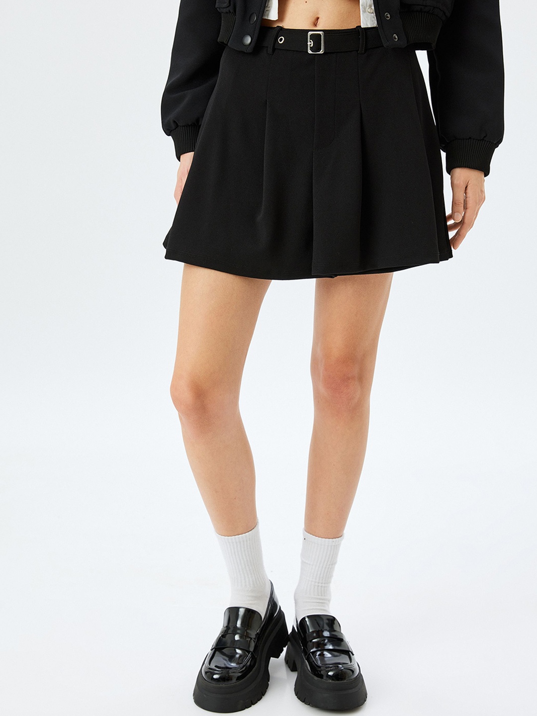 

Koton A-Line Mini Skirt, Black
