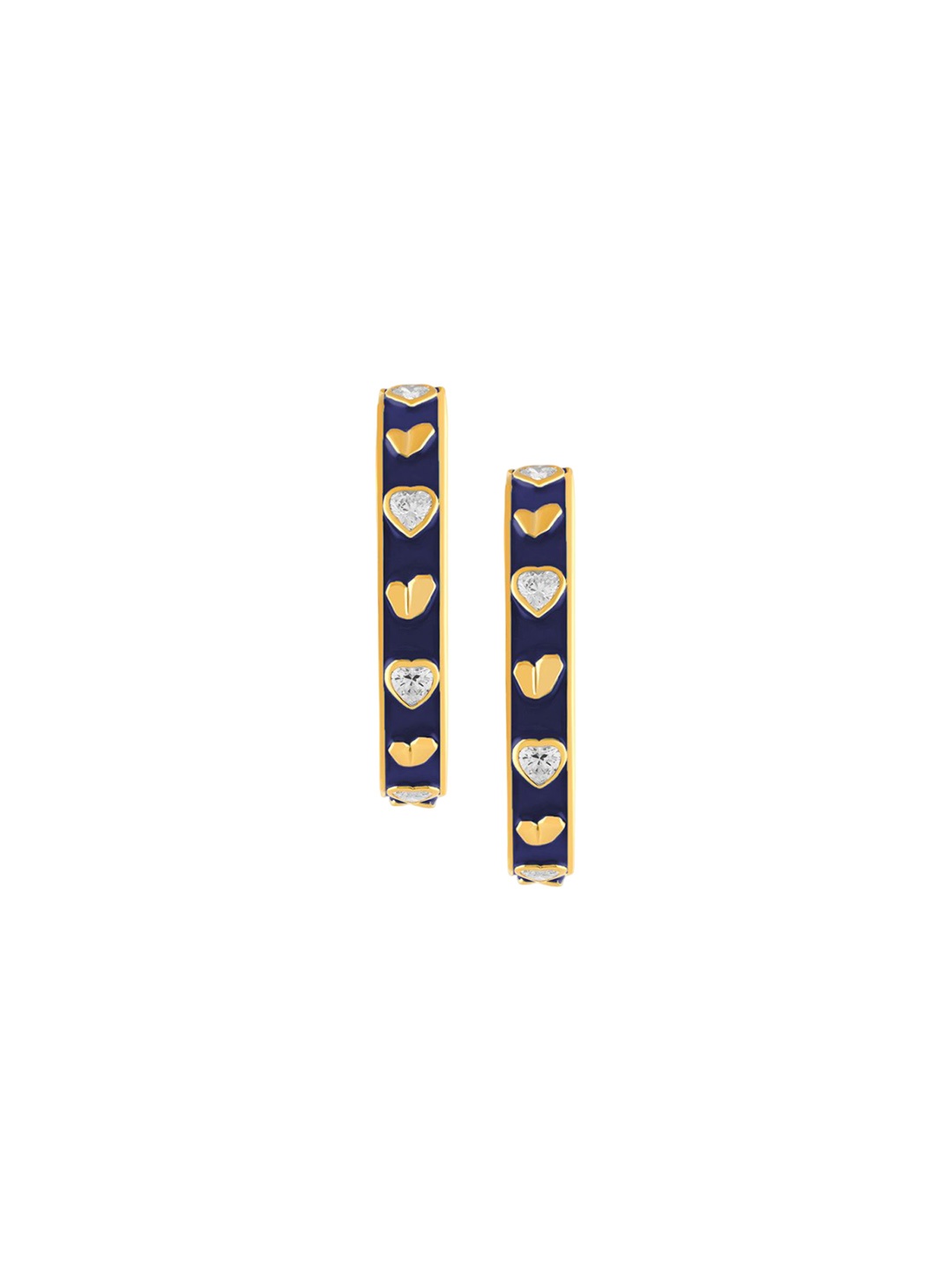 

Isharya Contemporary Hoop Earrings, Blue