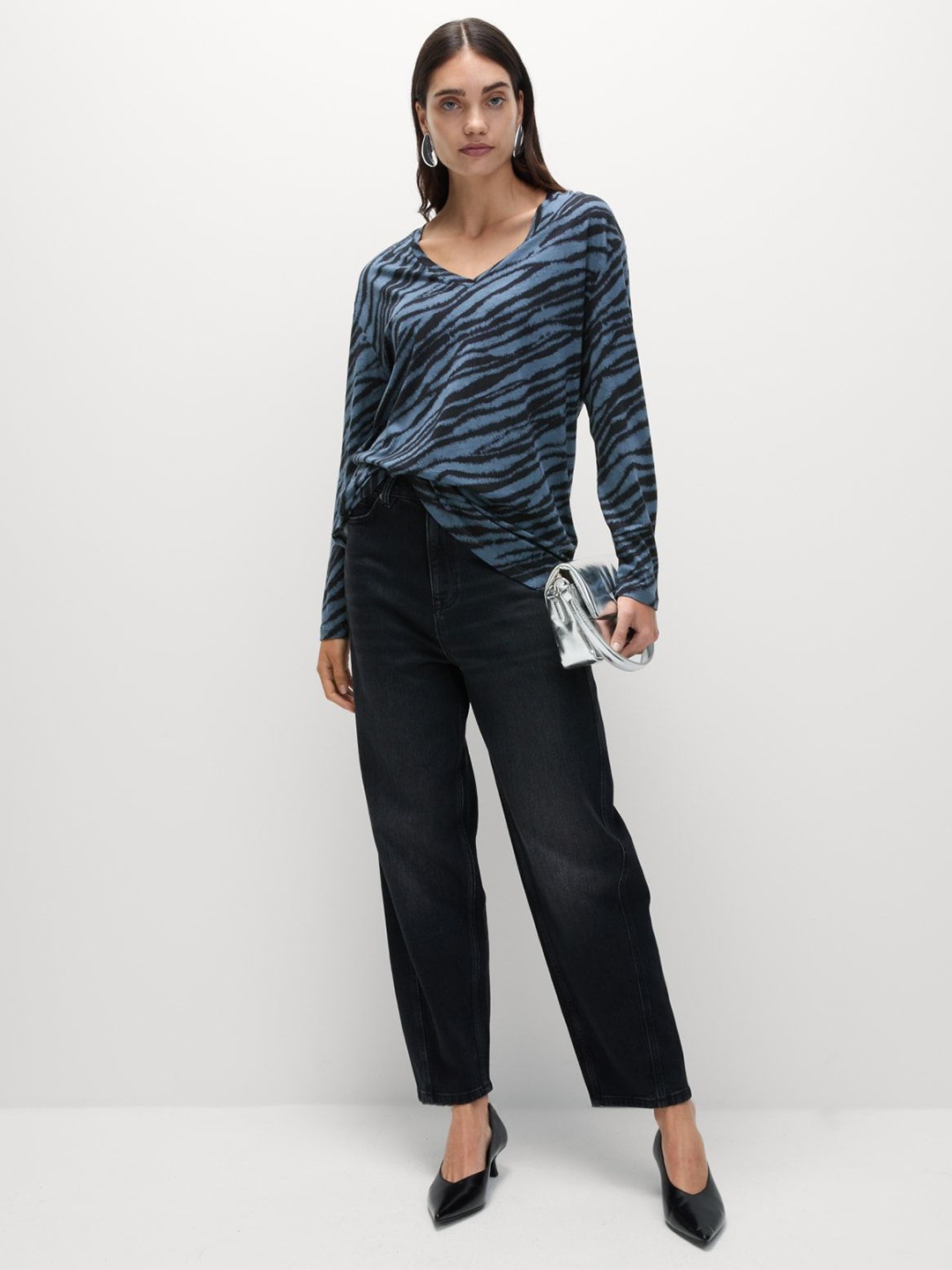 

Marks & Spencer Print Cotton Top, Multi