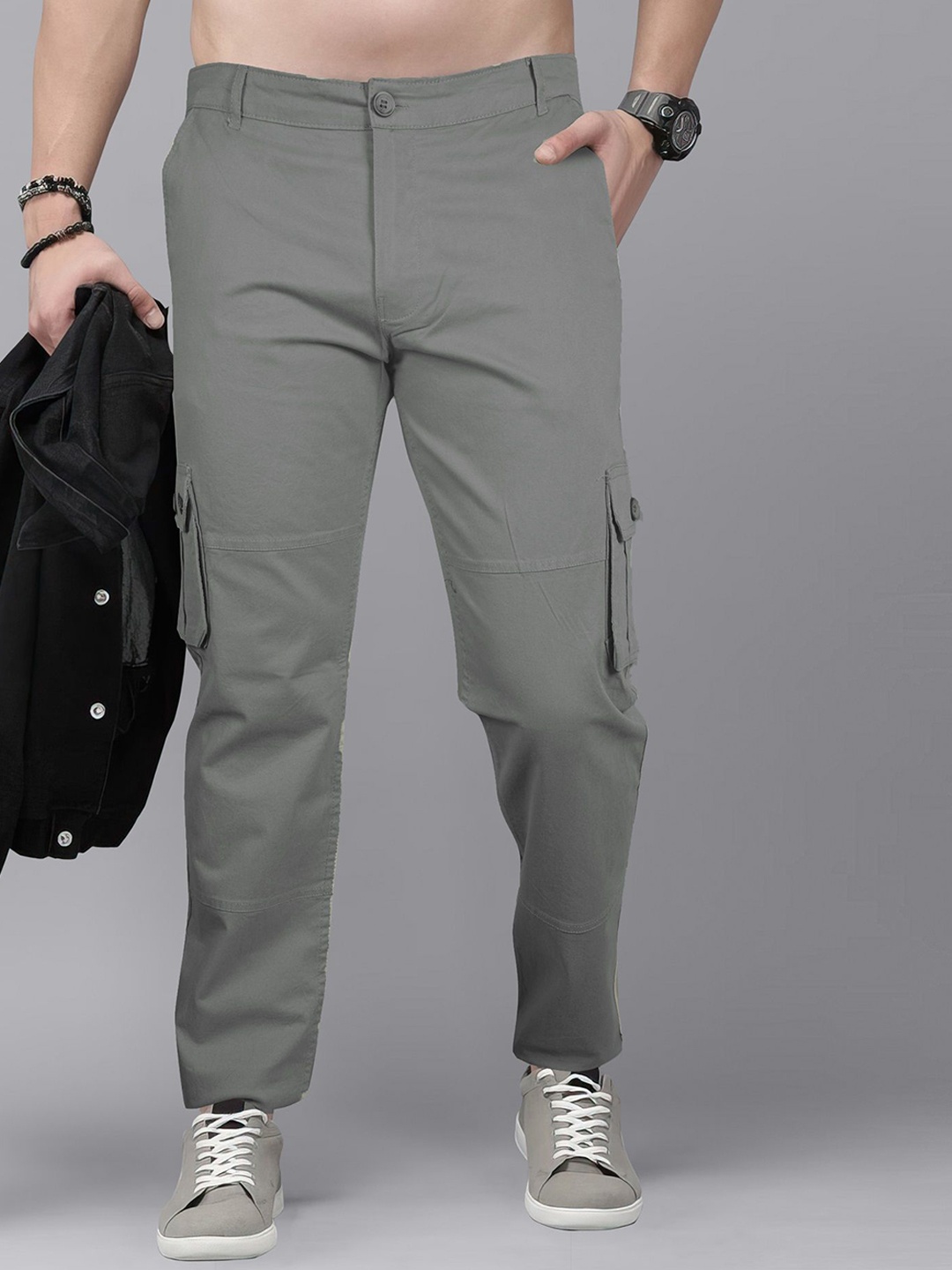 

Jb Just BLACK Men Relaxed Joggers Trousers, Grey