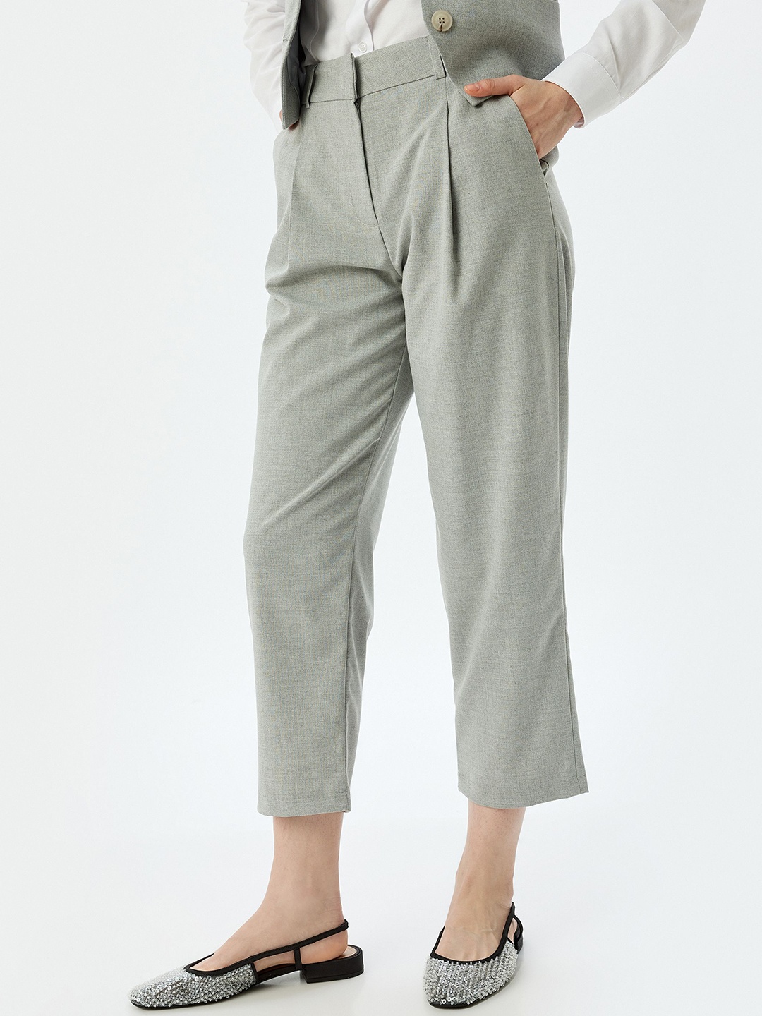 

Koton Women Trousers, Grey