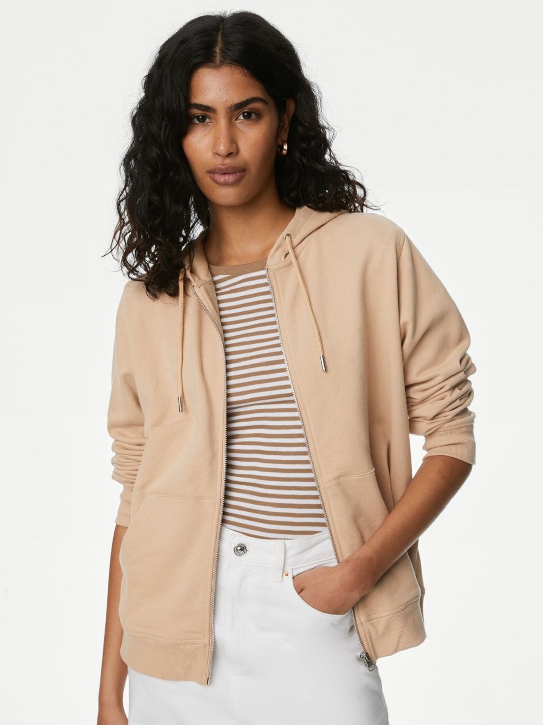 

Marks & Spencer Women Sweatshirt, Beige