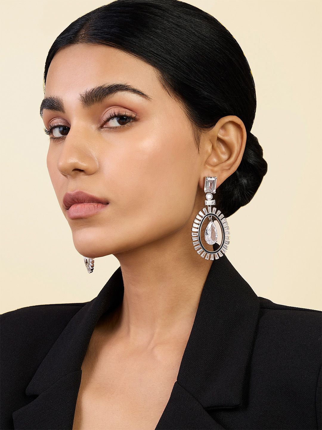 

Isharya Contemporary Drop Earrings, Silver