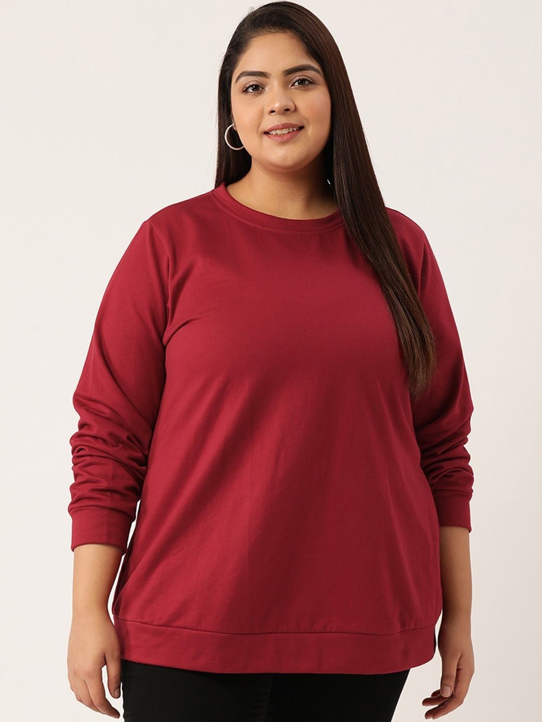 

theRebelinme Women Sweatshirt, Maroon