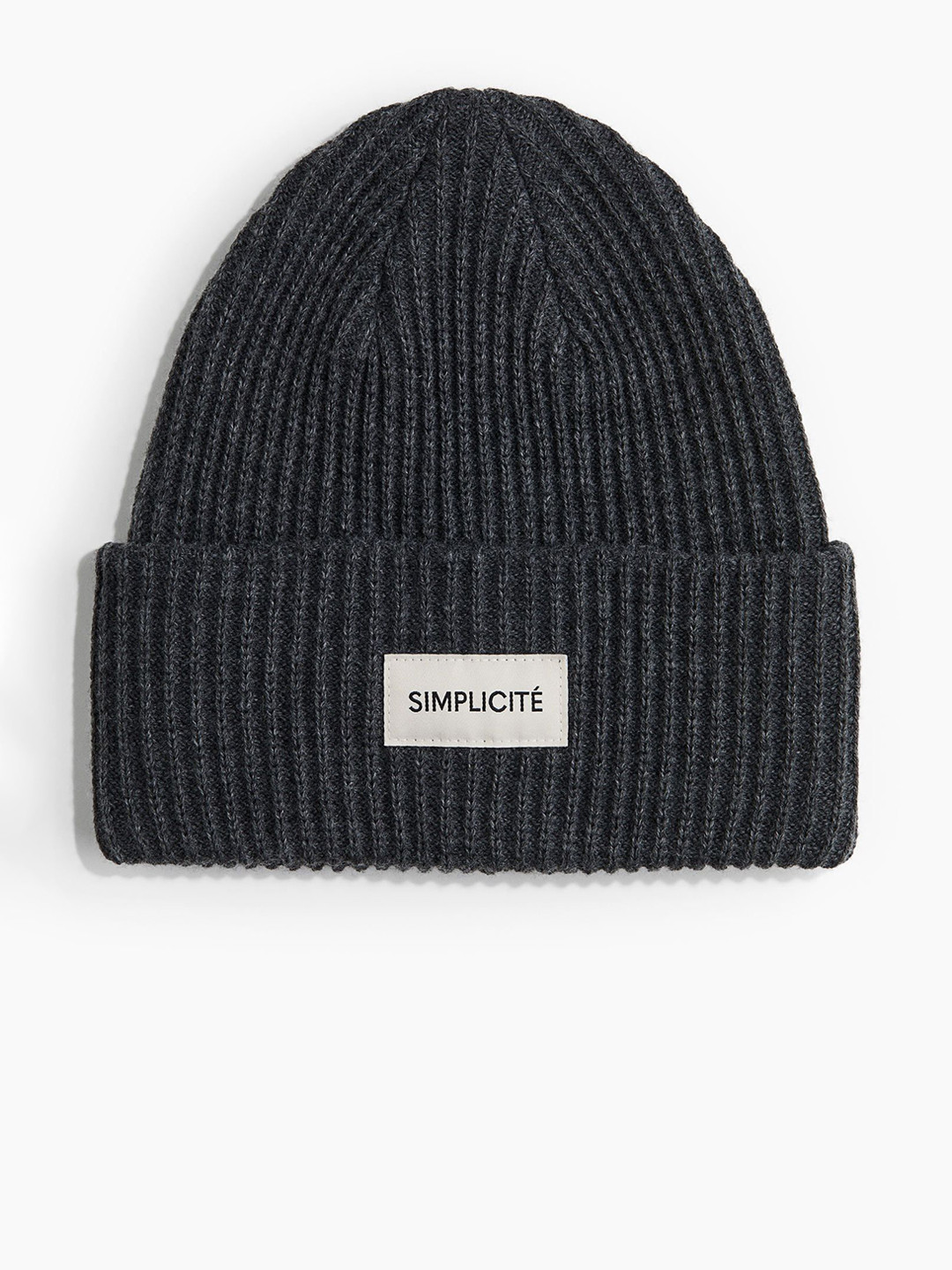 

H&M Knitted Beanie, Grey