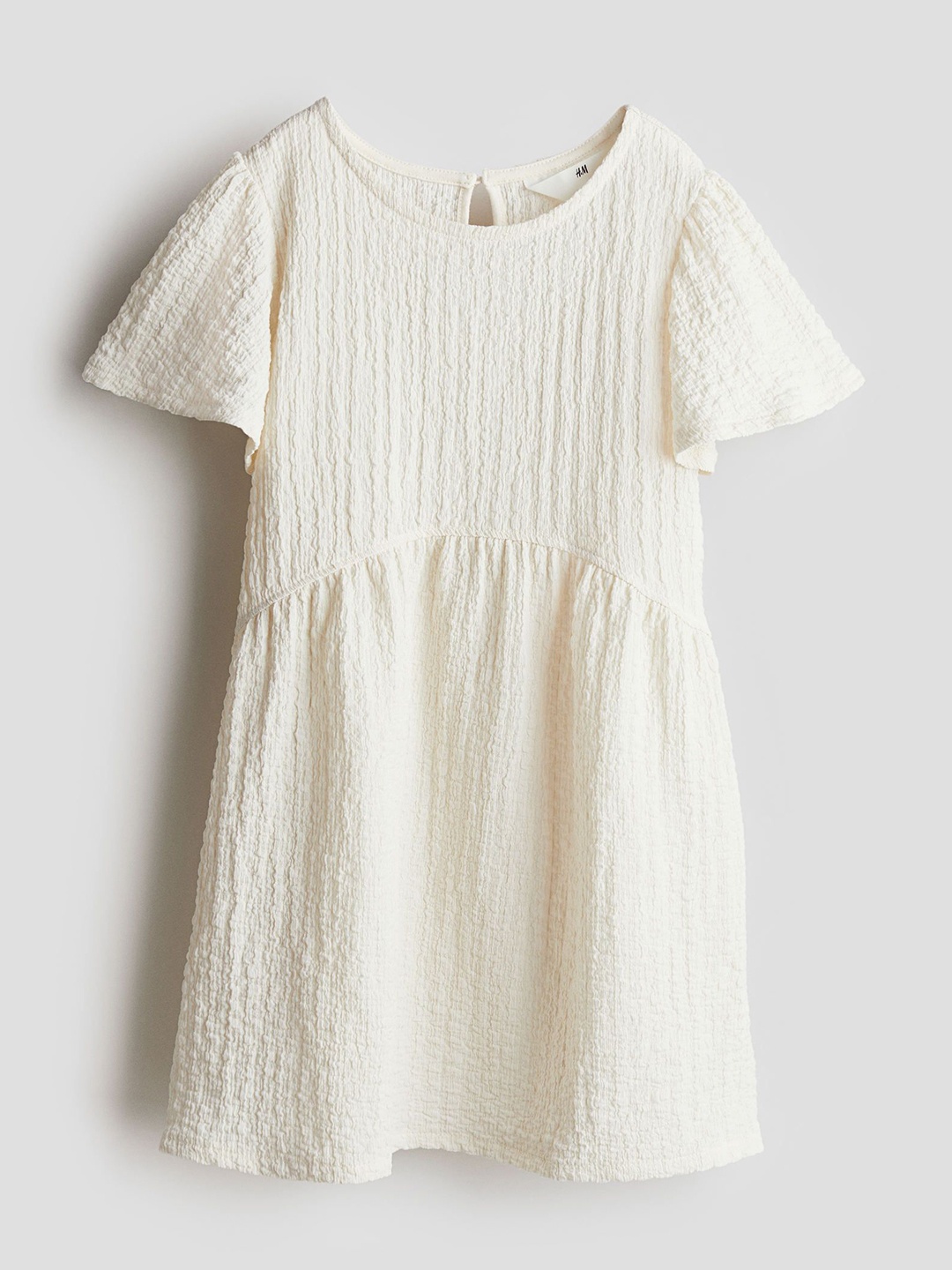 

H&M Girls Textured Dress, Beige