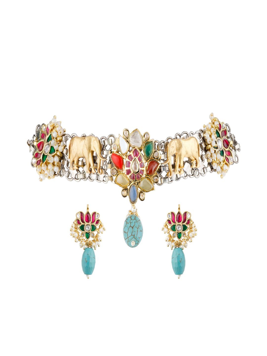 

Vivinia by Vidhi Gold-Plated Jewellery Set