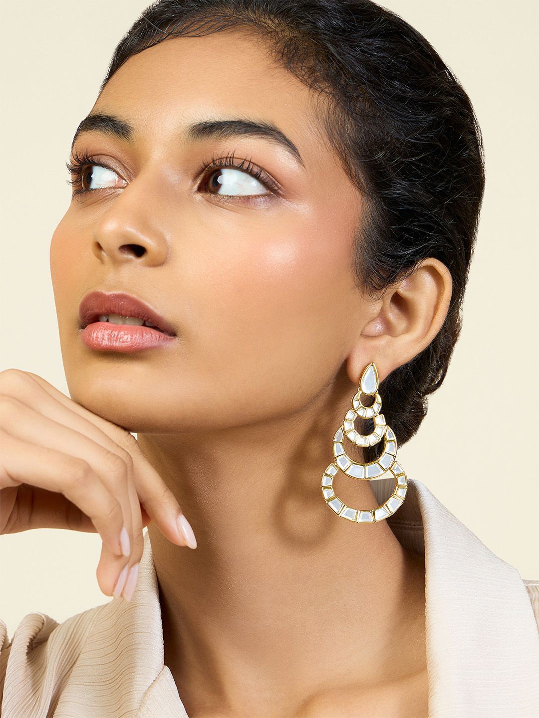 

Isharya Contemporary Drop Earrings, Gold
