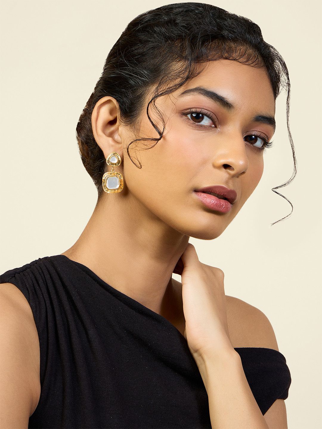 

Isharya Contemporary Drop Earrings, Gold