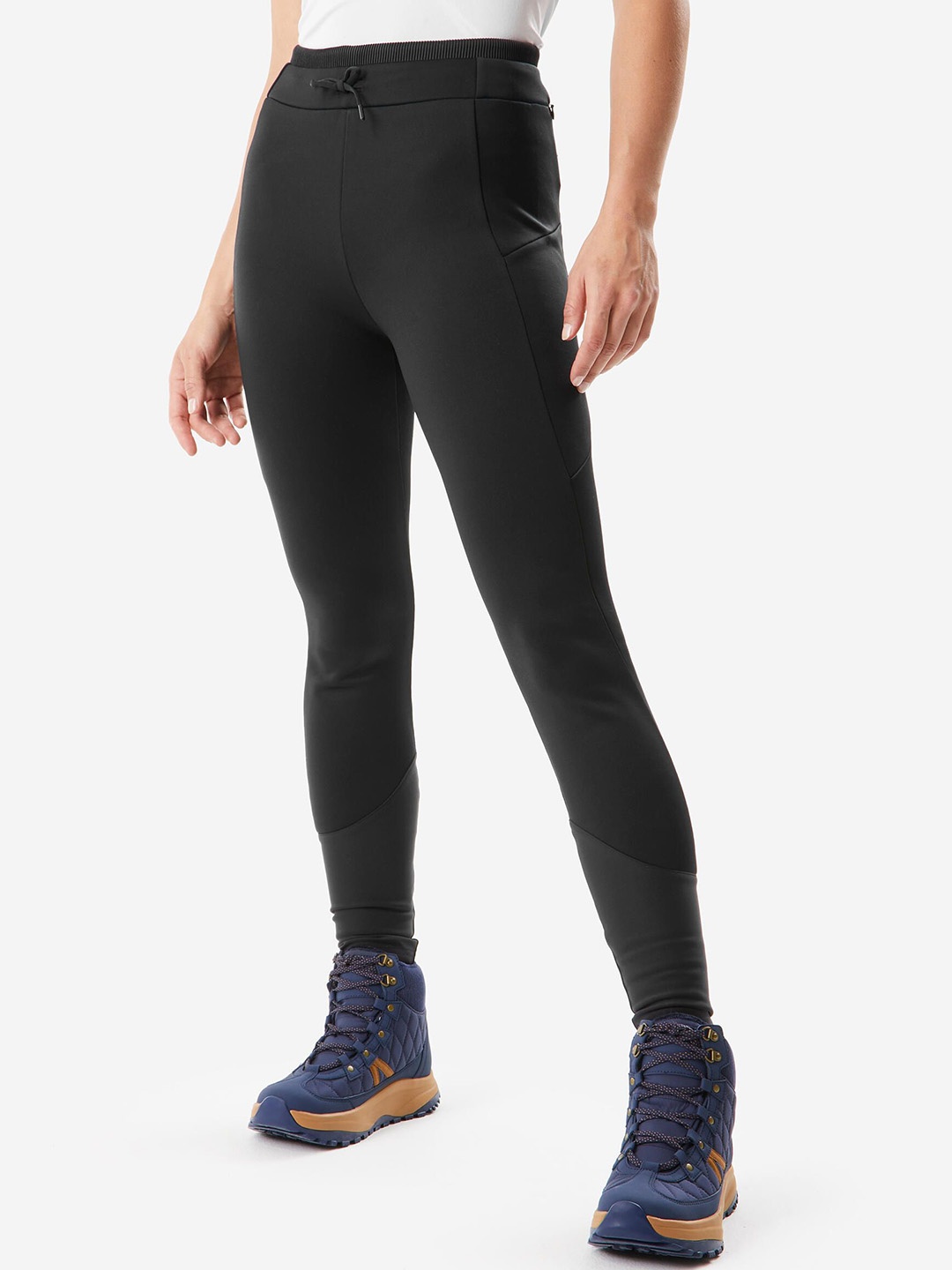 

Quechua By Decathlon Women Ankle Length Tights, Black