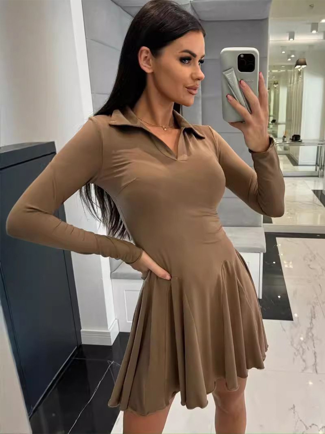 

StyleCast T-shirt Mini Dress, Brown