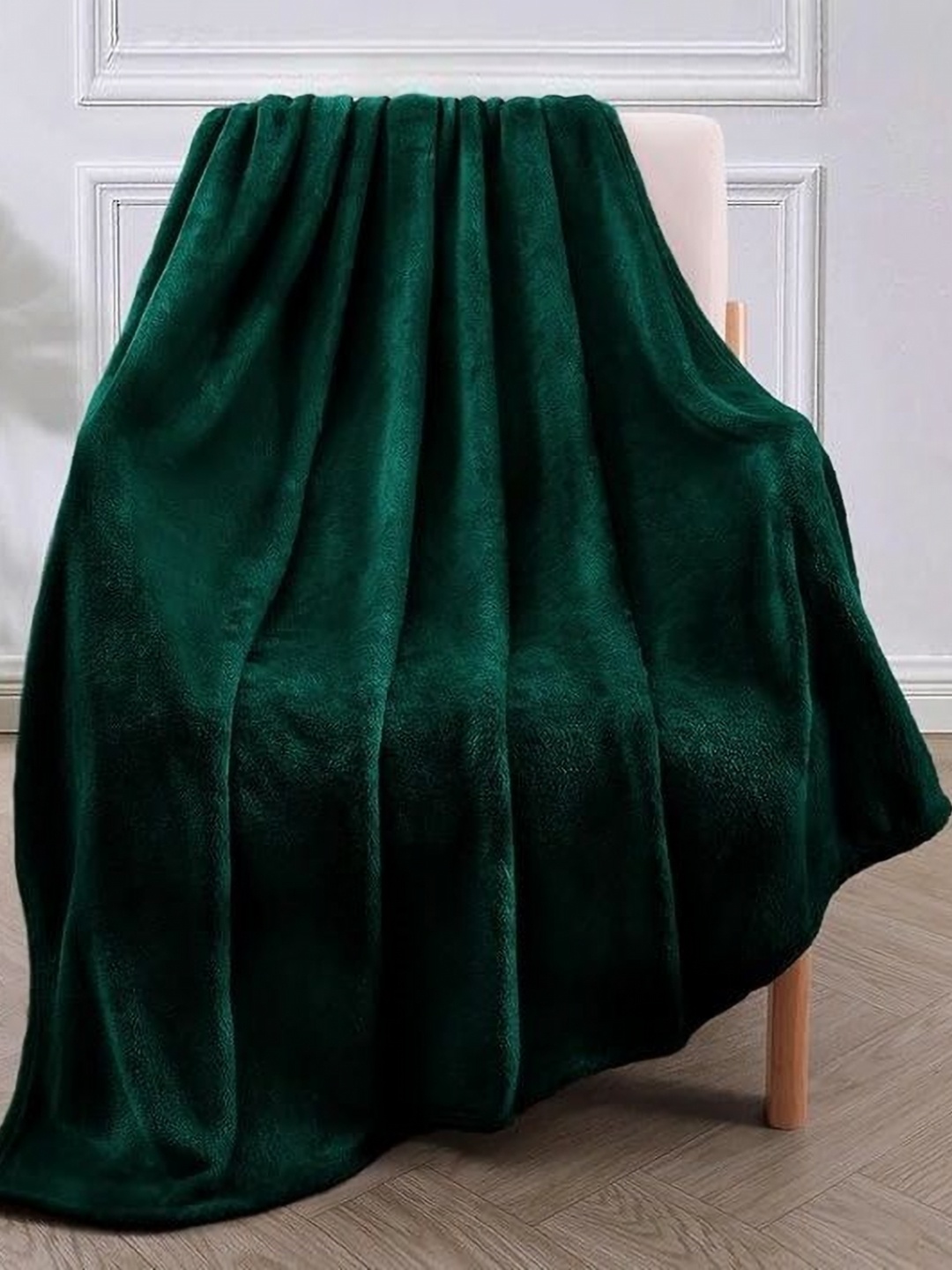 

MORADO Green 300 GSM Double Bed Blanket