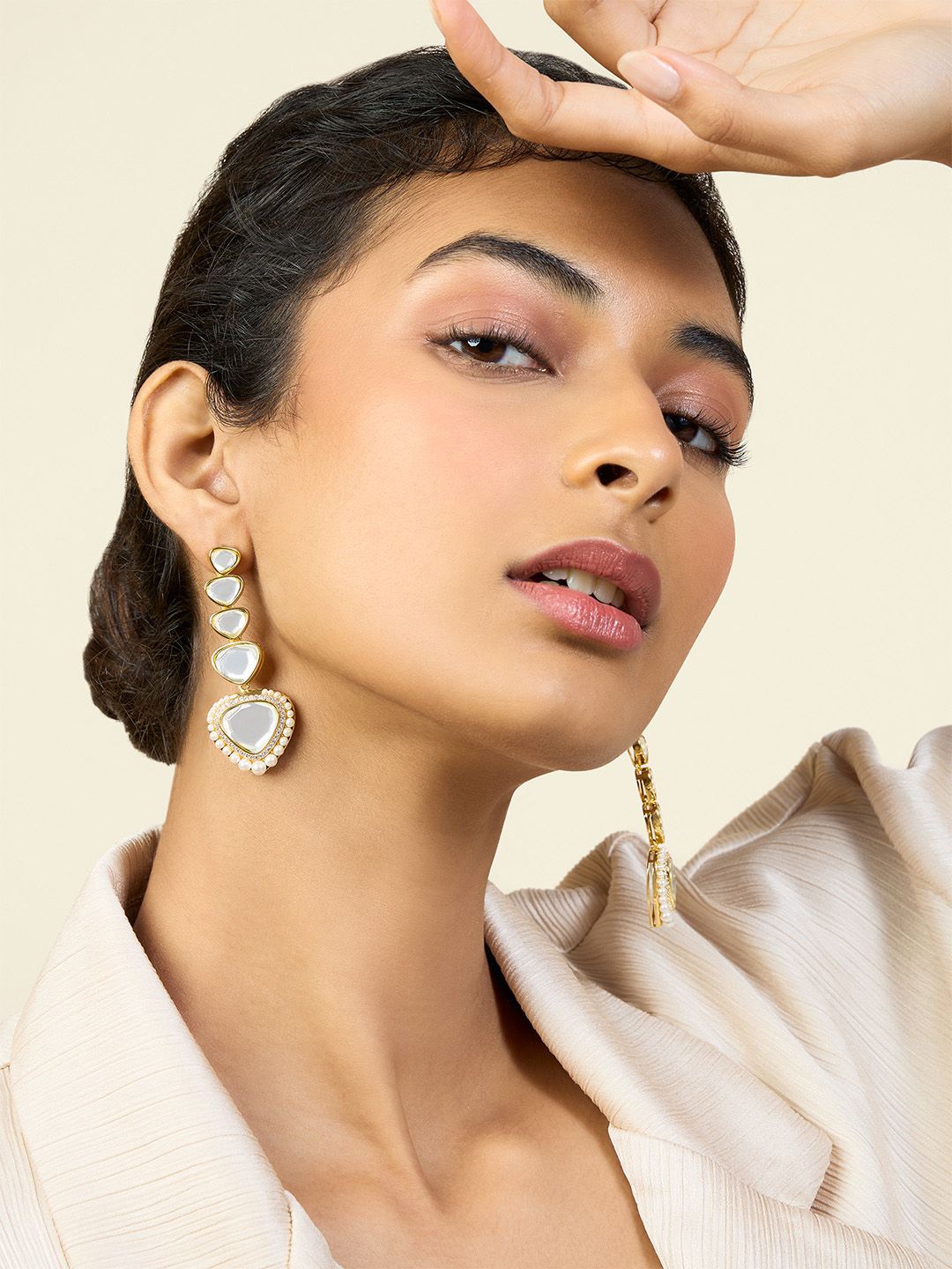 

Isharya Contemporary Drop Earrings, Gold