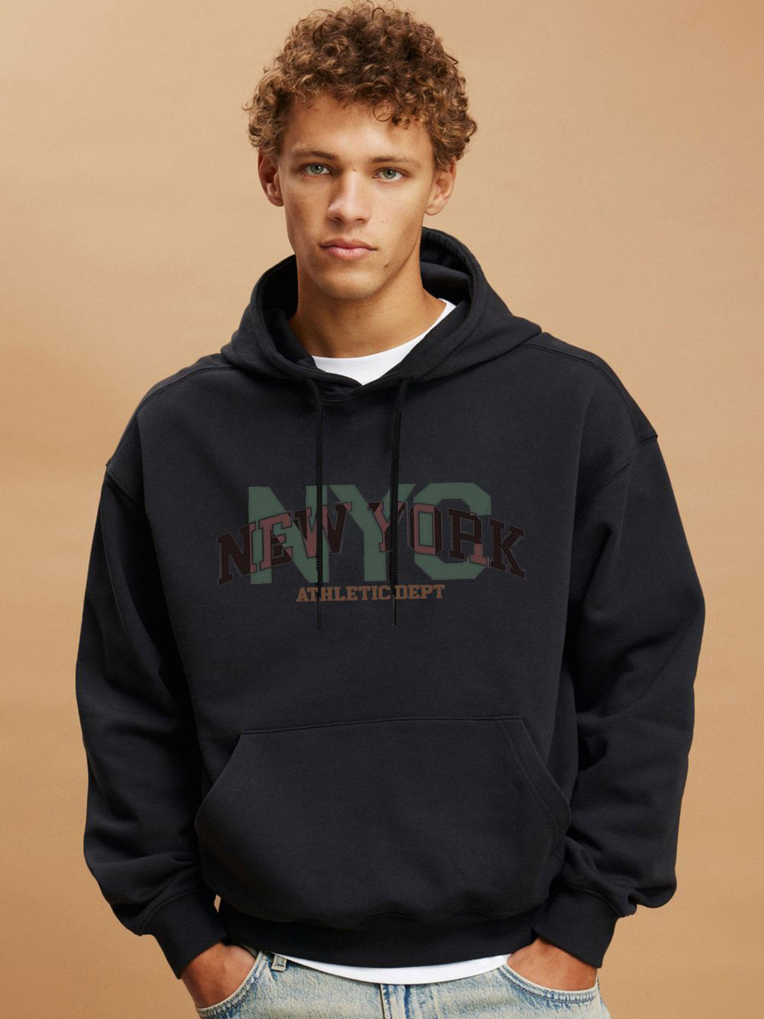 

CLAFOUTIS Men Hooded Sweatshirt, Black