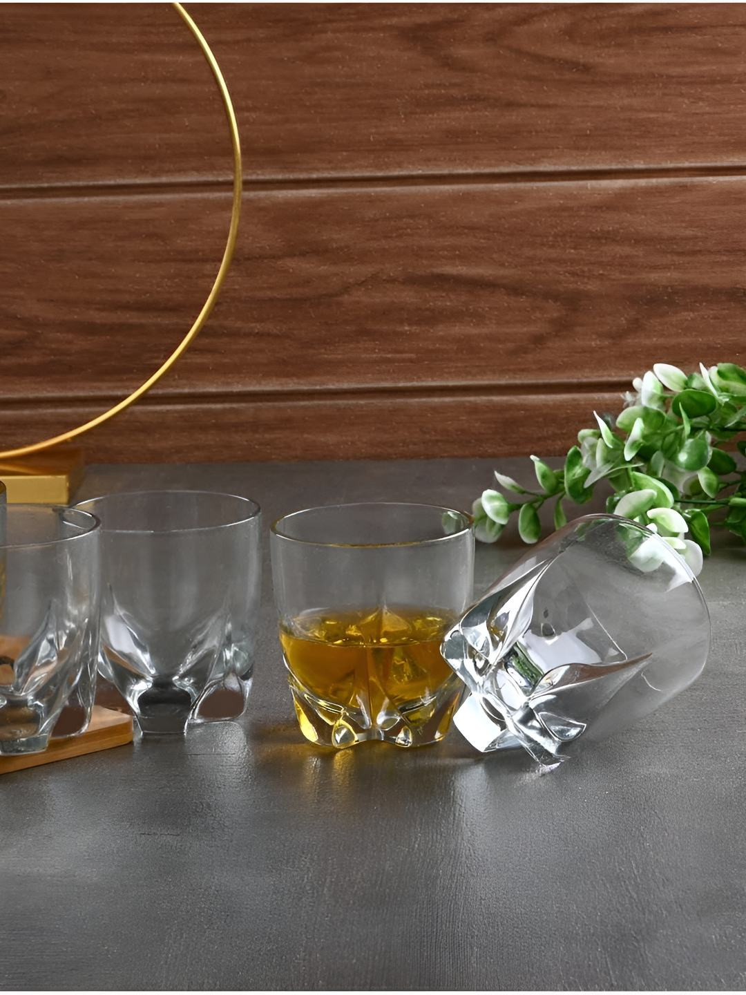

SOMIL 5 Piece Transparent Whisky Glass - 250 ml