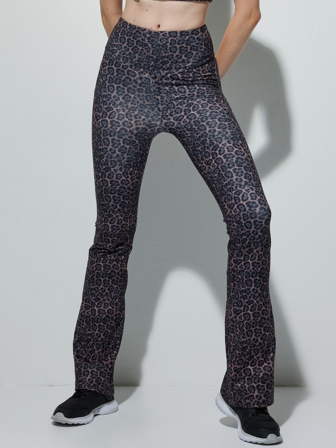 

Koton Printed Ankle Length Tights, Brown