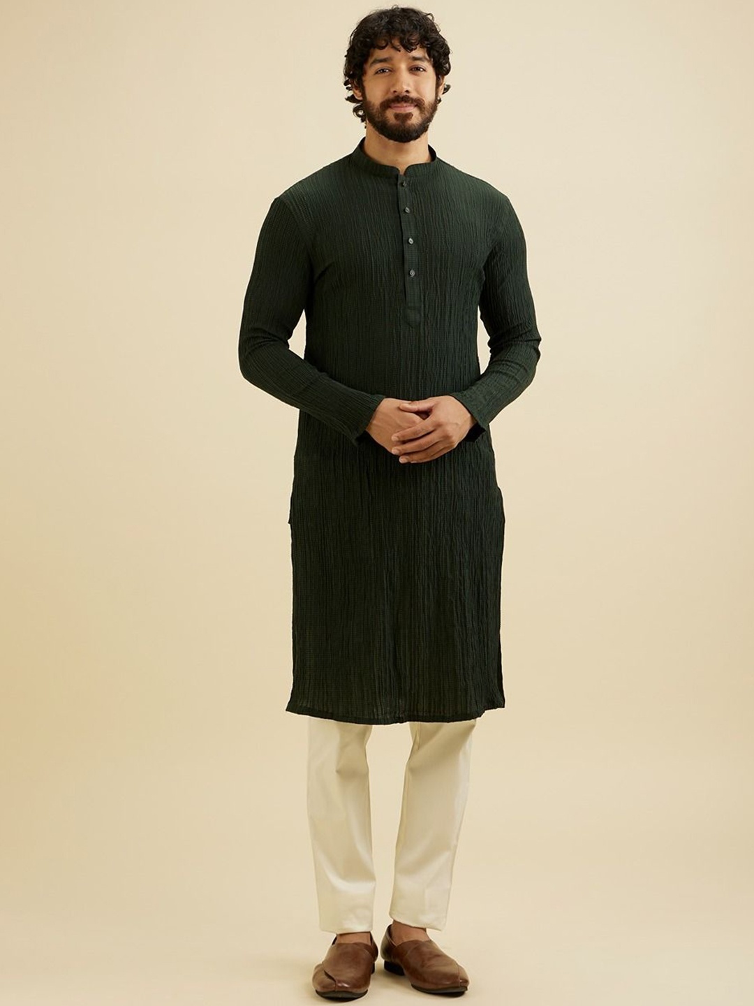 

Manyavar Men Kurta, Green