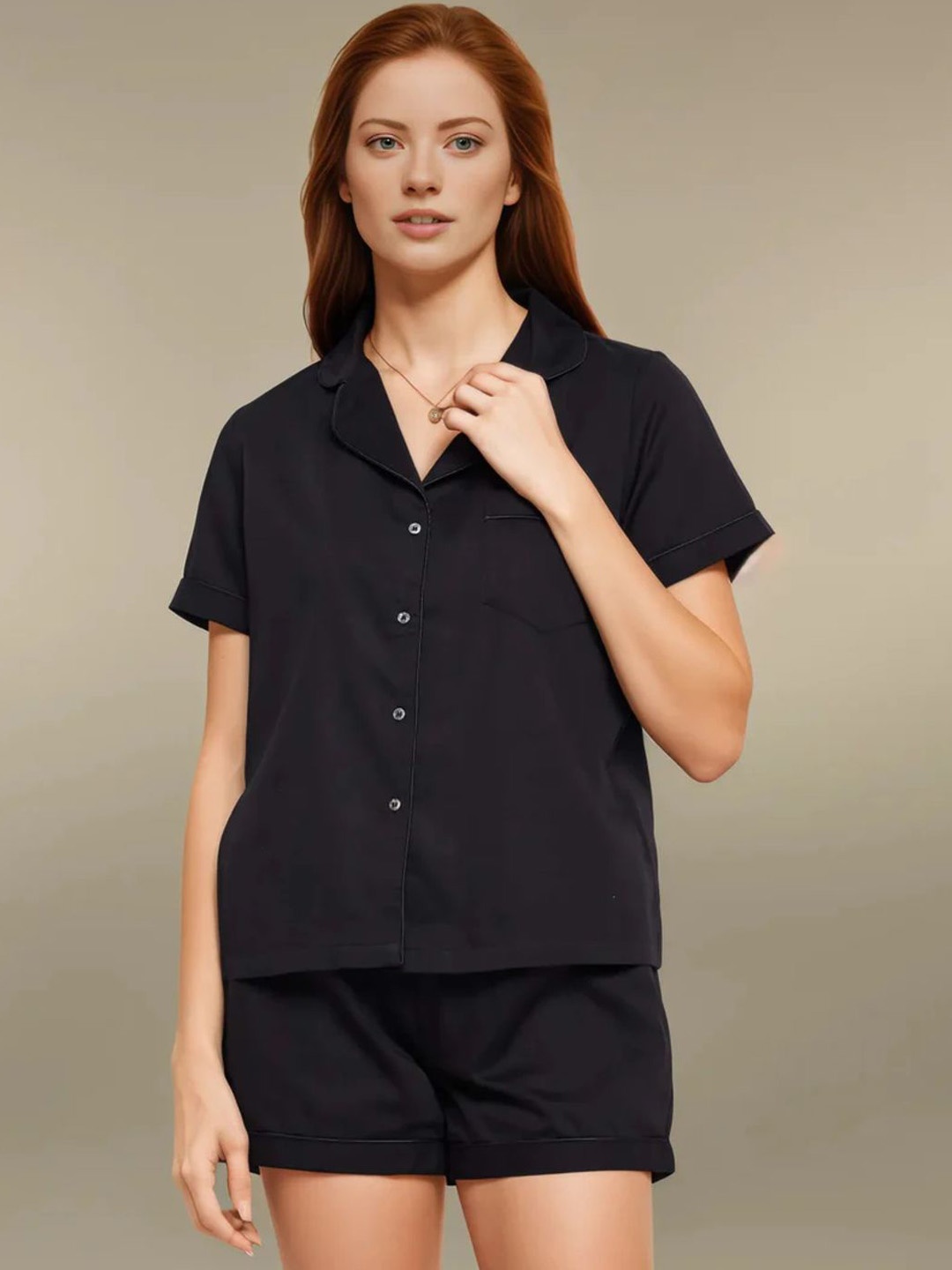

Antimony Women Night suit, Black
