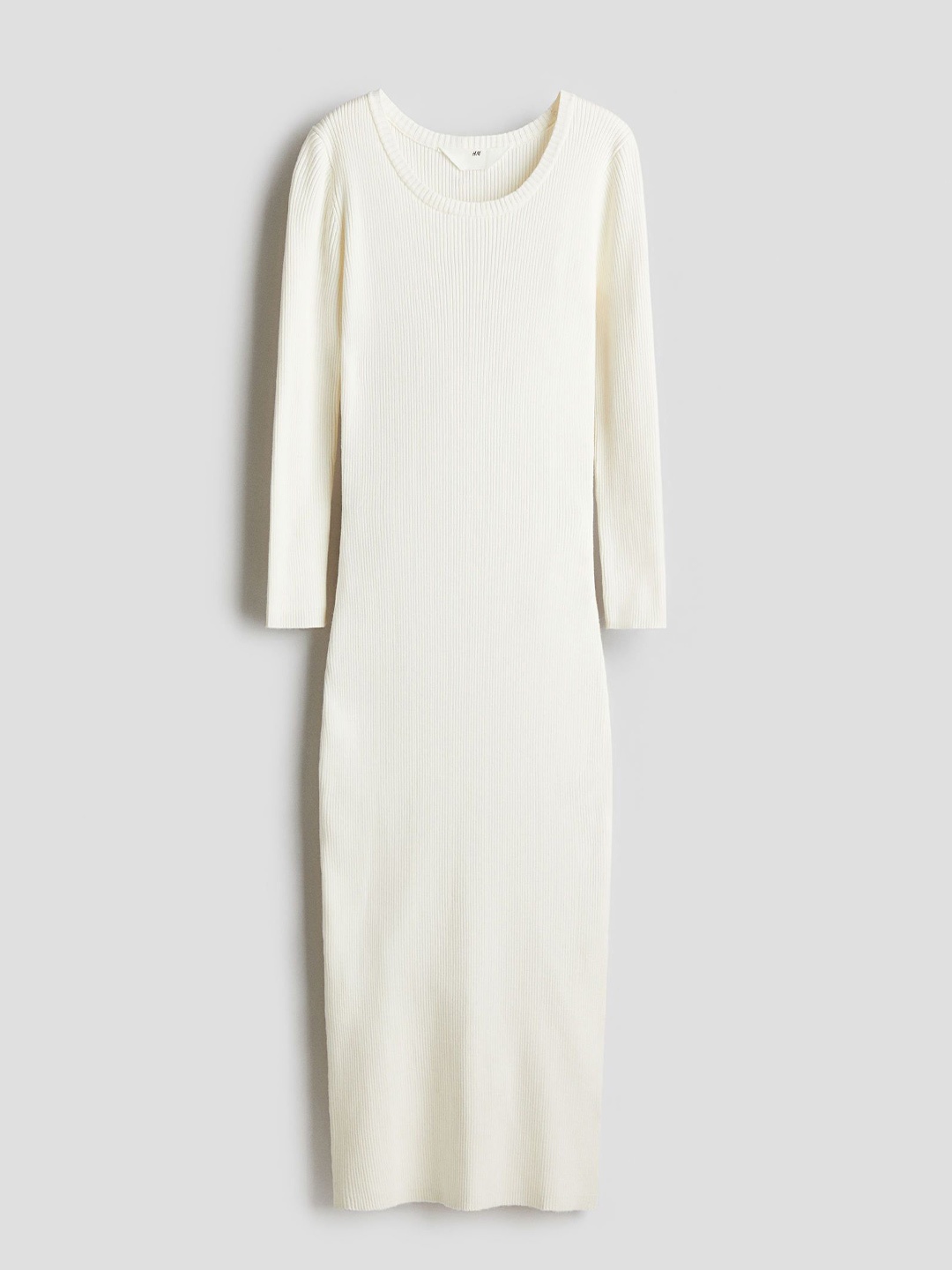 

H&M Girls Rib-Knit Dress, White