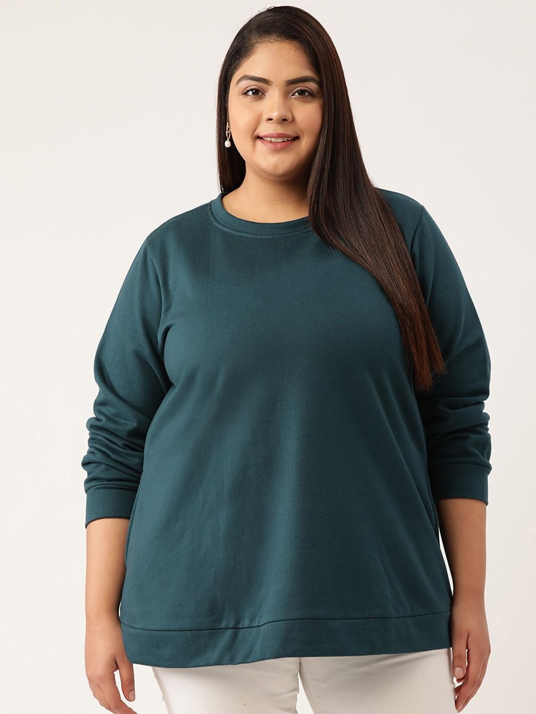 

theRebelinme Women Sweatshirt, Teal