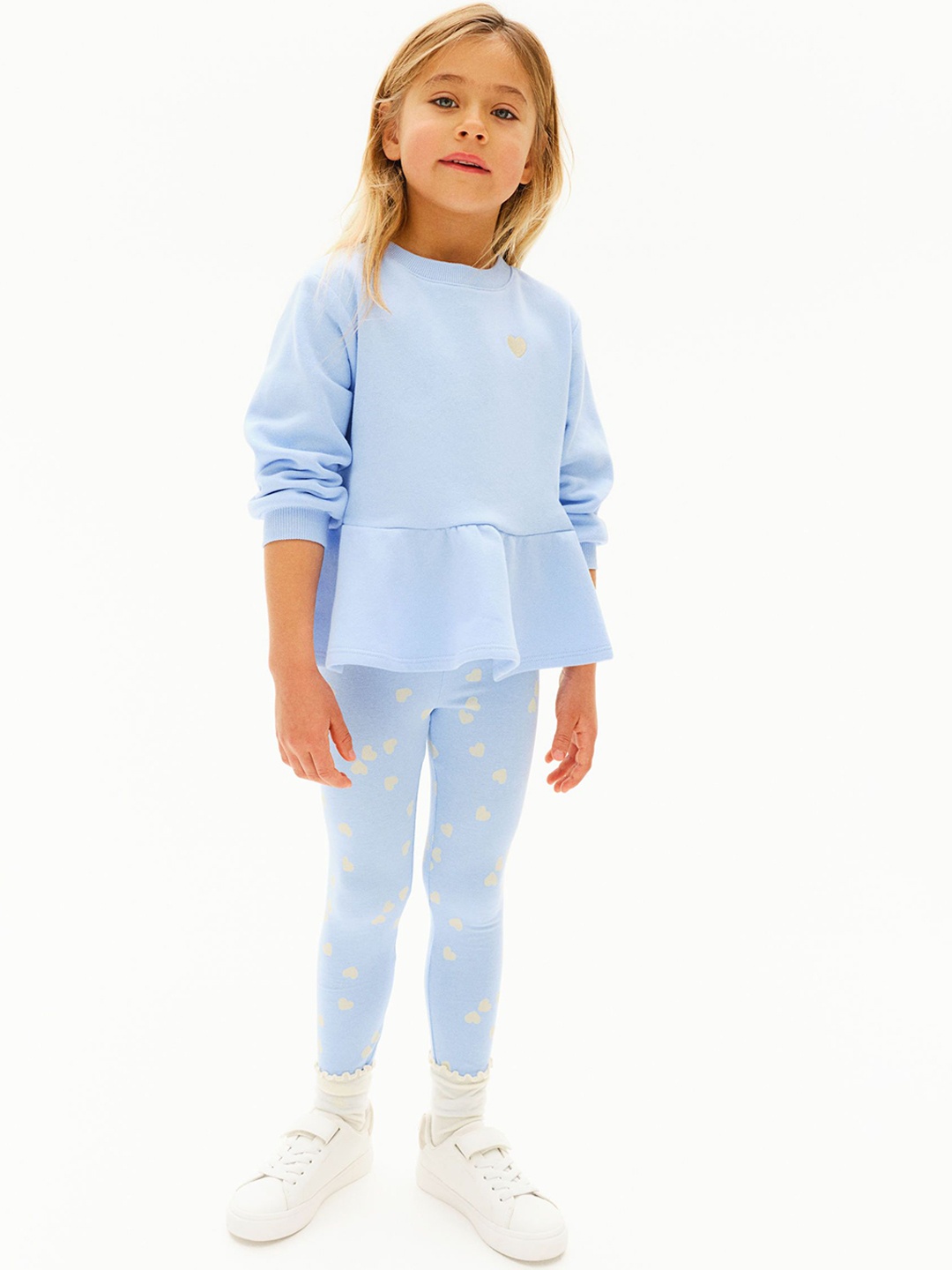 

H&M 2-Piece Top And Leggings Set, Blue