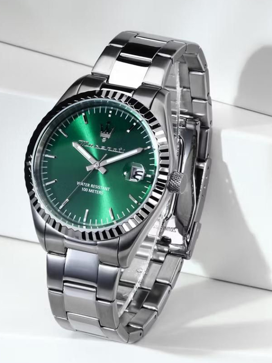 

Maserati Men Dial & Stainless Steel Straps Analogue Multi Function Watch R8853100043, Green