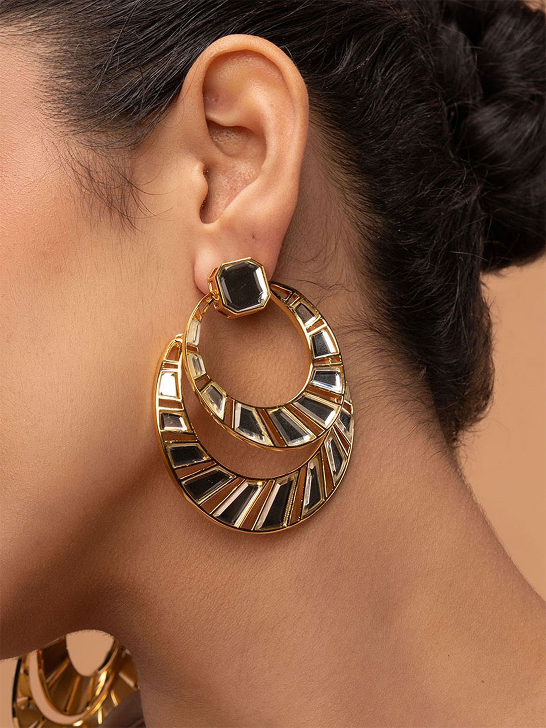 

Isharya Contemporary Drop Earrings, Gold